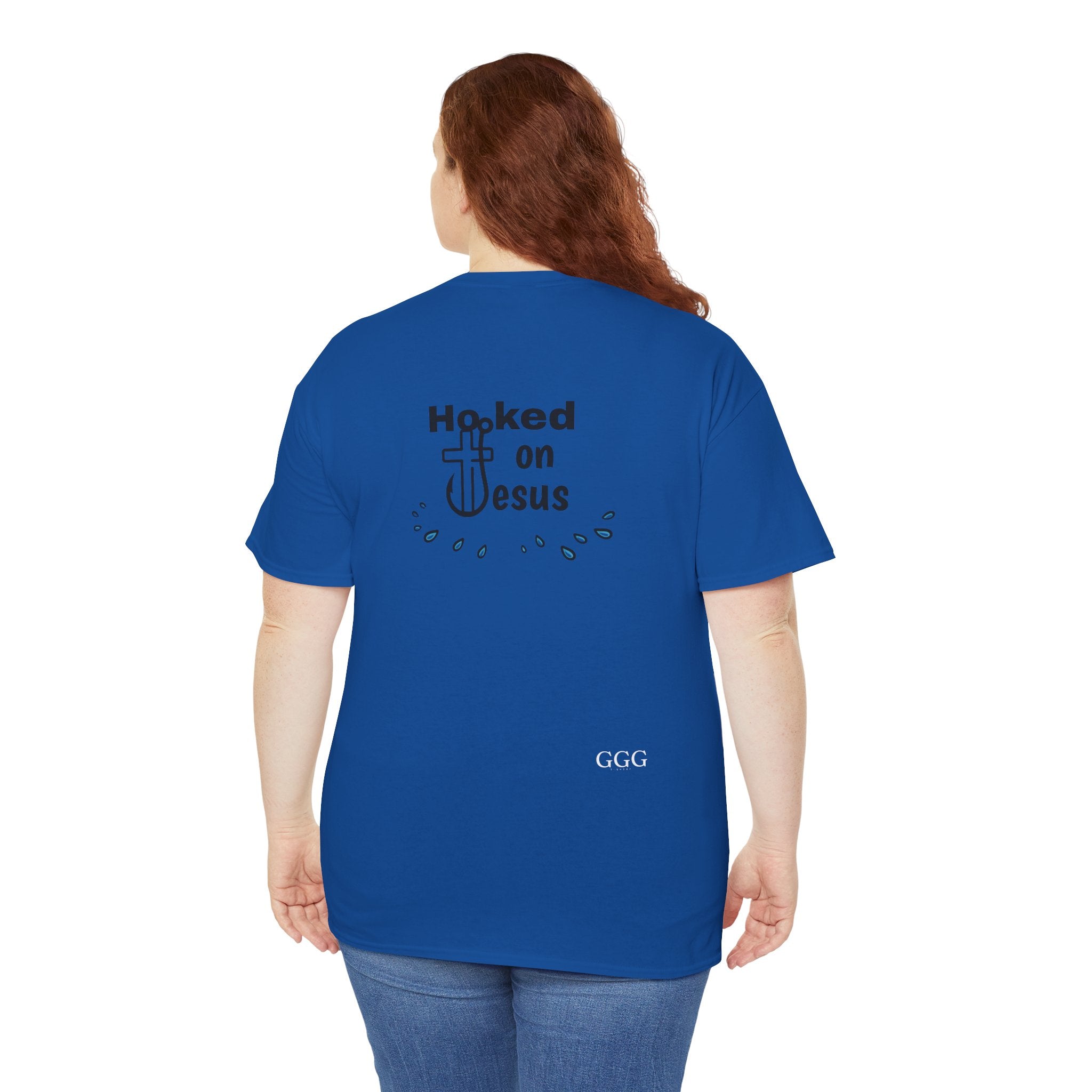 Hooked on Jesus Unisex Heavy Cotton Tee - Faith-Inspired Apparel