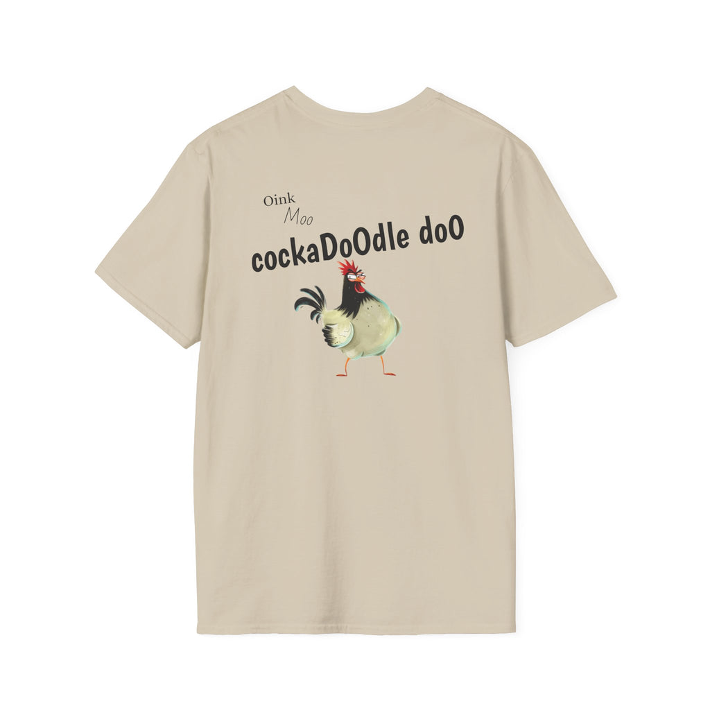 Unisex Graphic Tee - Humorous Chicken Cockadoodle Doo Funny Gift for Chick Lovers