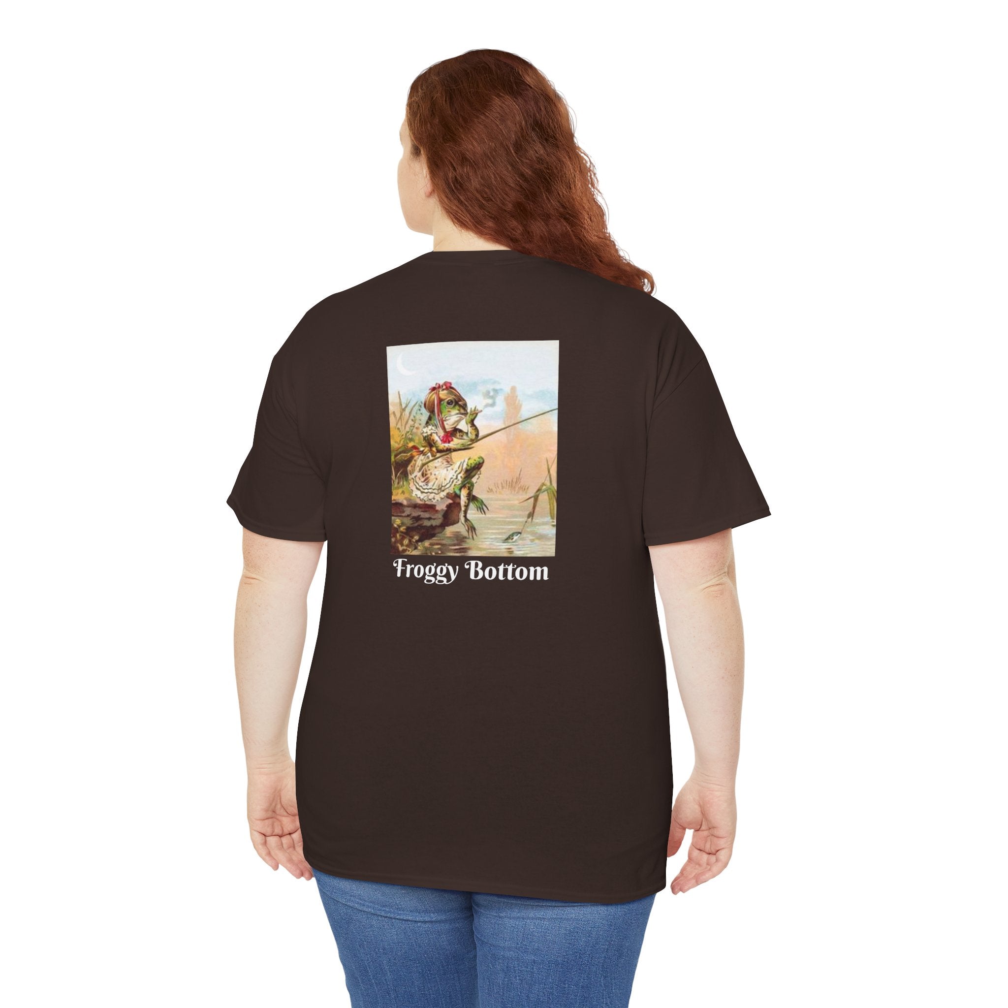 T‑Shirt — Vintage 'Froggy Bottom' Fishing Art Tee