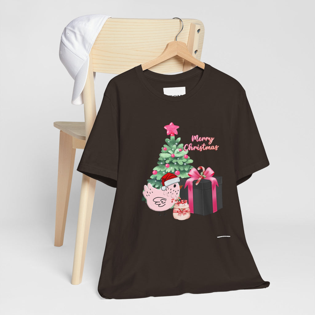 Pink Christmas Chick Tee, Merry Christmas Shirt