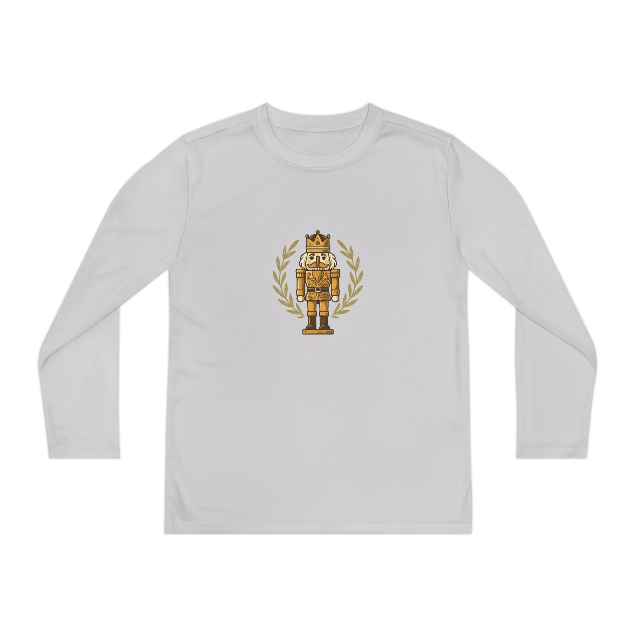 Youth Long Sleeve Tee — Golden Nutcracker Champion Graphic