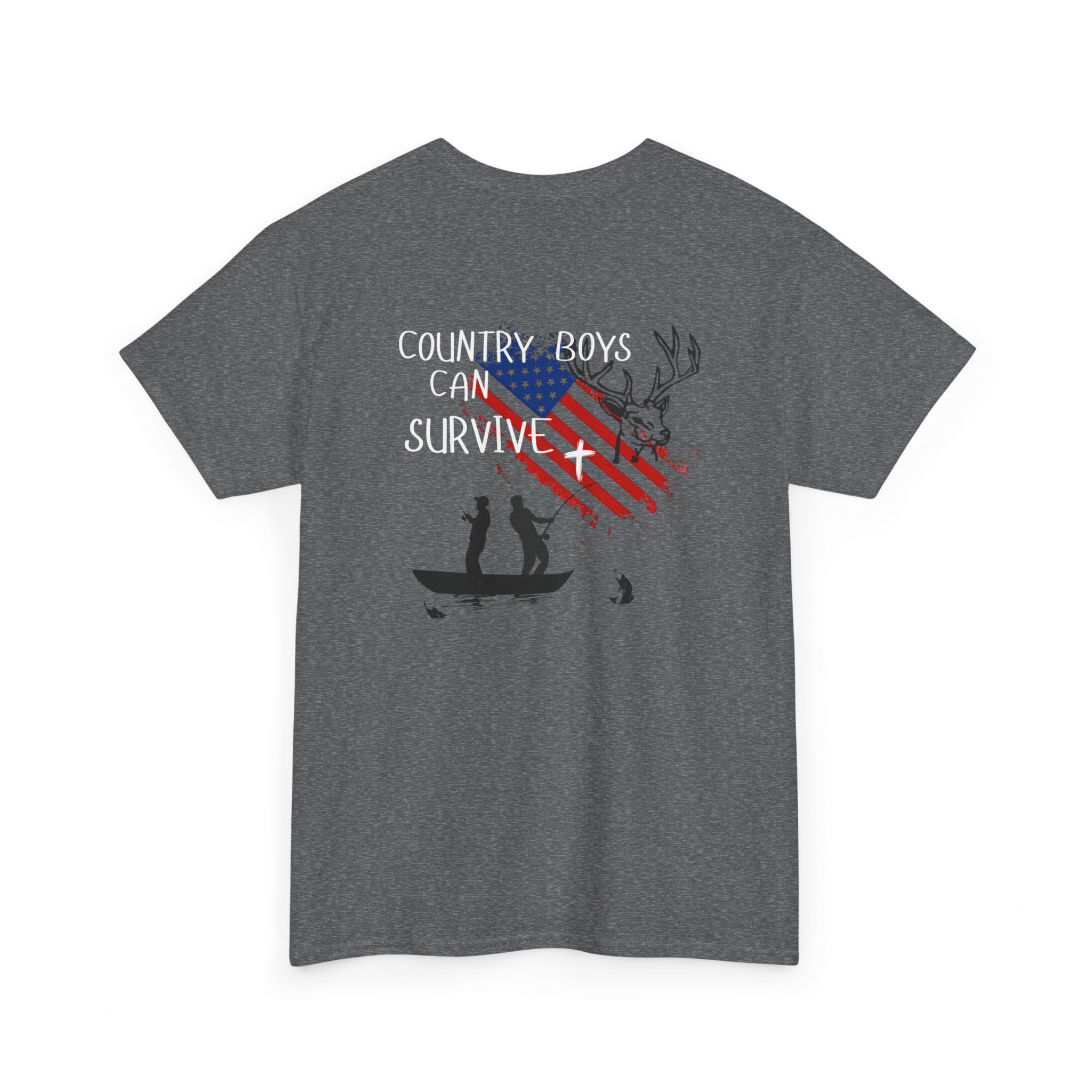 Men Country Boys Can Survive Heavy Cotton Tee, Casual Vintage Tee, Country Style Shirt, Gift for Outdoorsy Friends, Hunting [...]
