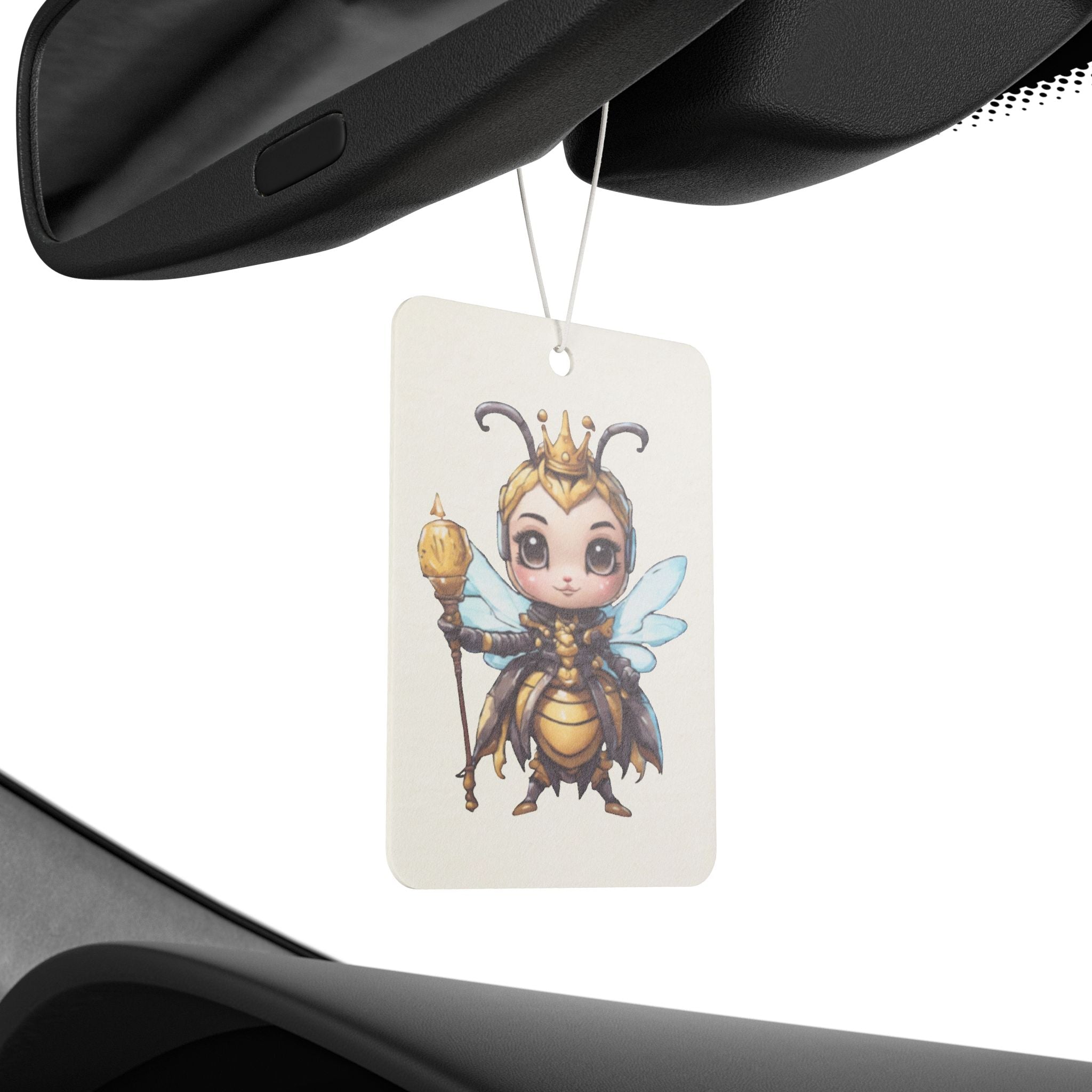 Whimsical Bee Car Air Freshener, Cute Automotive Decor, Bee Gift, Floral Air Freshener, Bee Themed Accessory, Eco-Friendly Scents