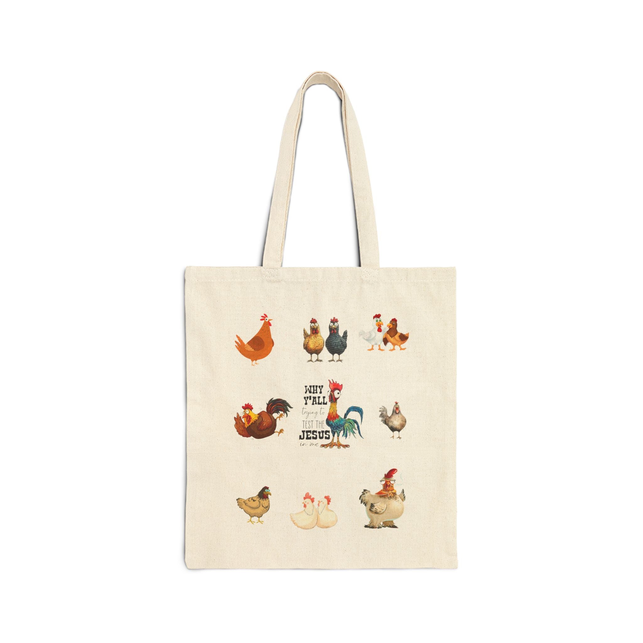 Charming Chicken Tote Bag | Perfect for Farmers, Animal Lovers, or Gift Ideas | Versatile Bag for Grocery, Shopping, and More