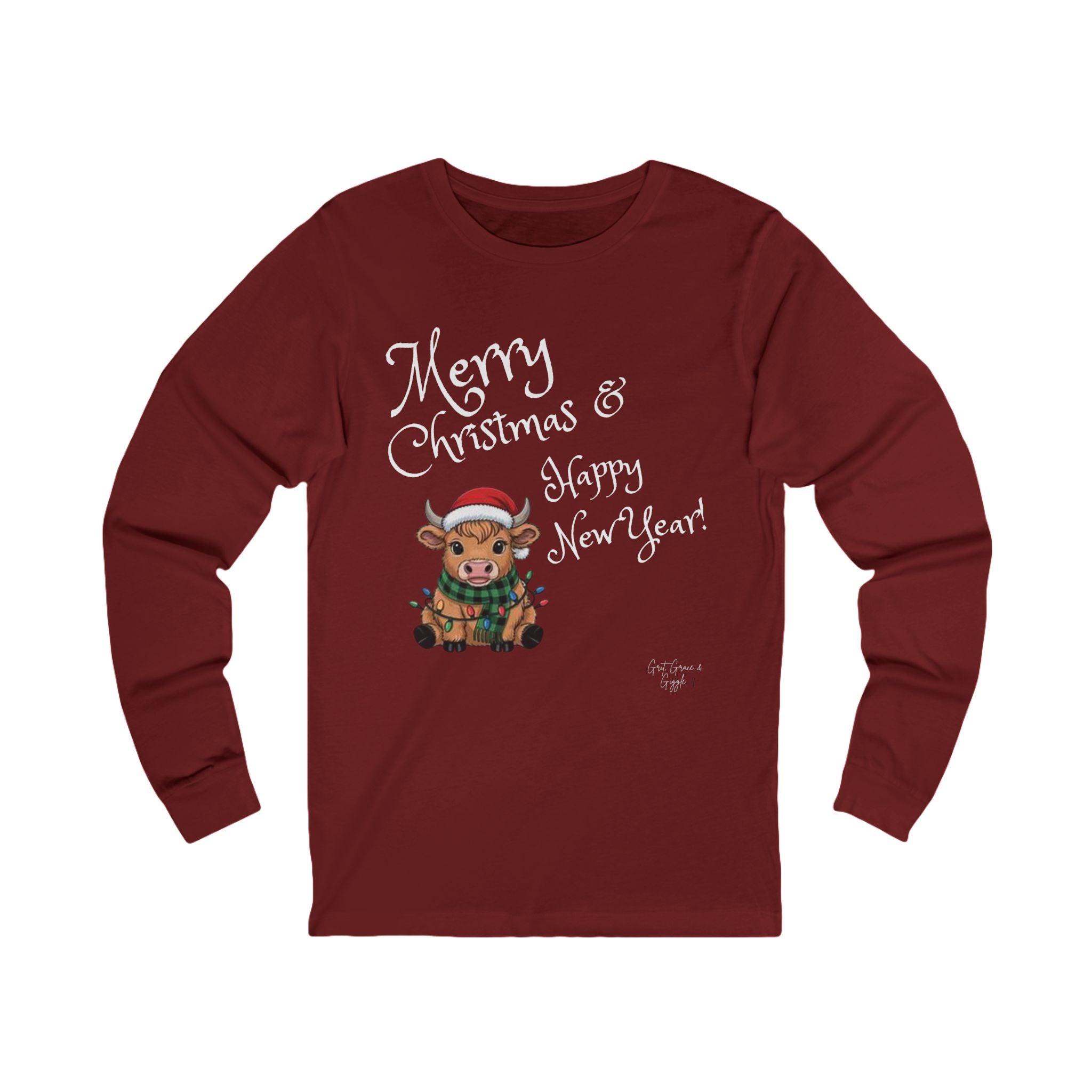 Merry Heifer Long Sleeve Tee