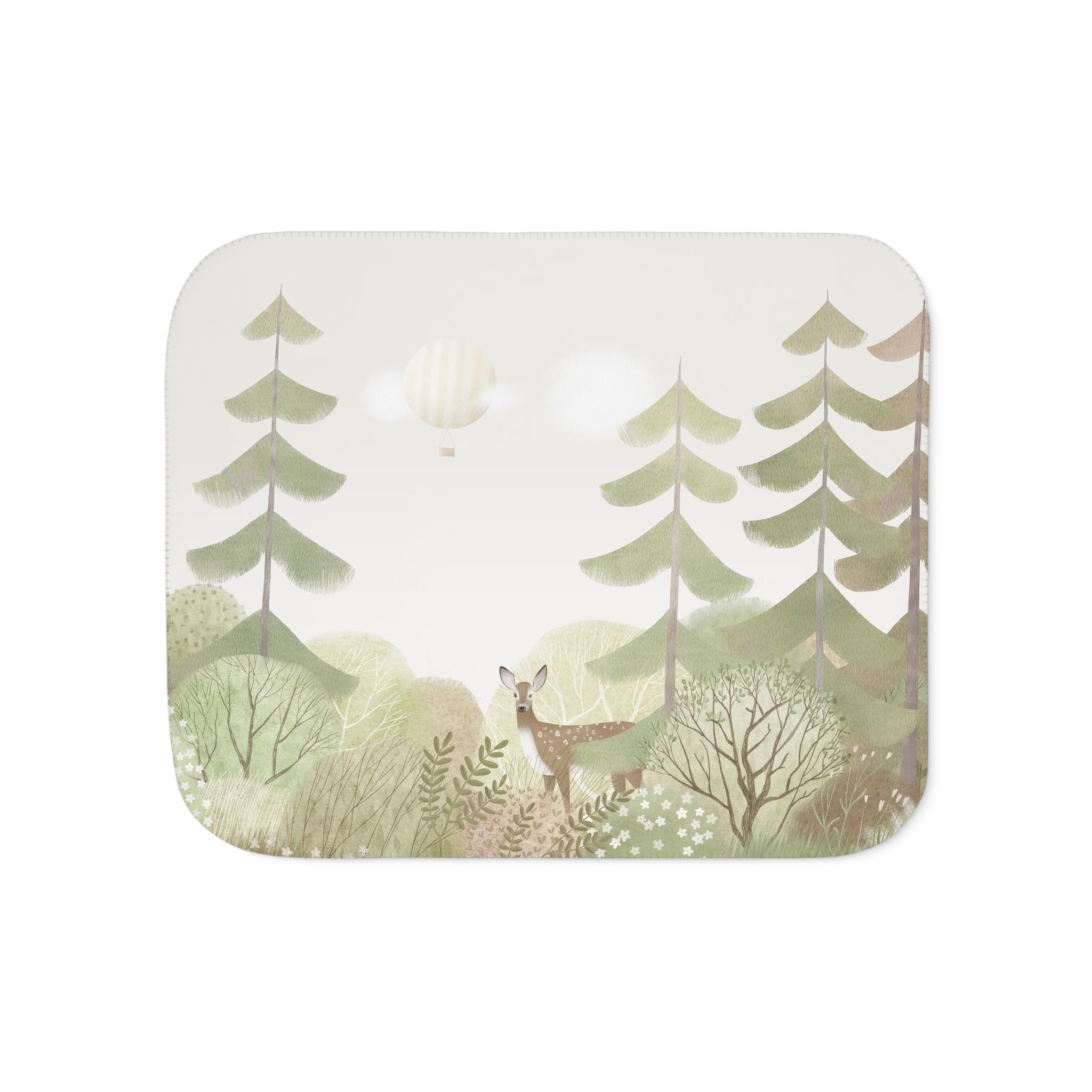 Cozy Sherpa Blanket in Earthy Tones - Perfect for Home Décor & Seasonal Gifting