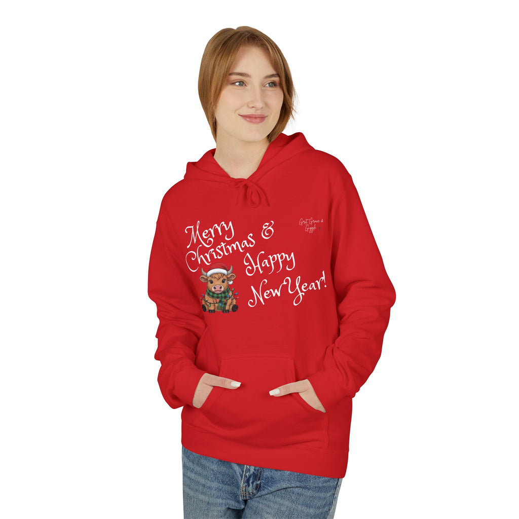 Moo- Merry Christmas & Happy New Year sweat shirt