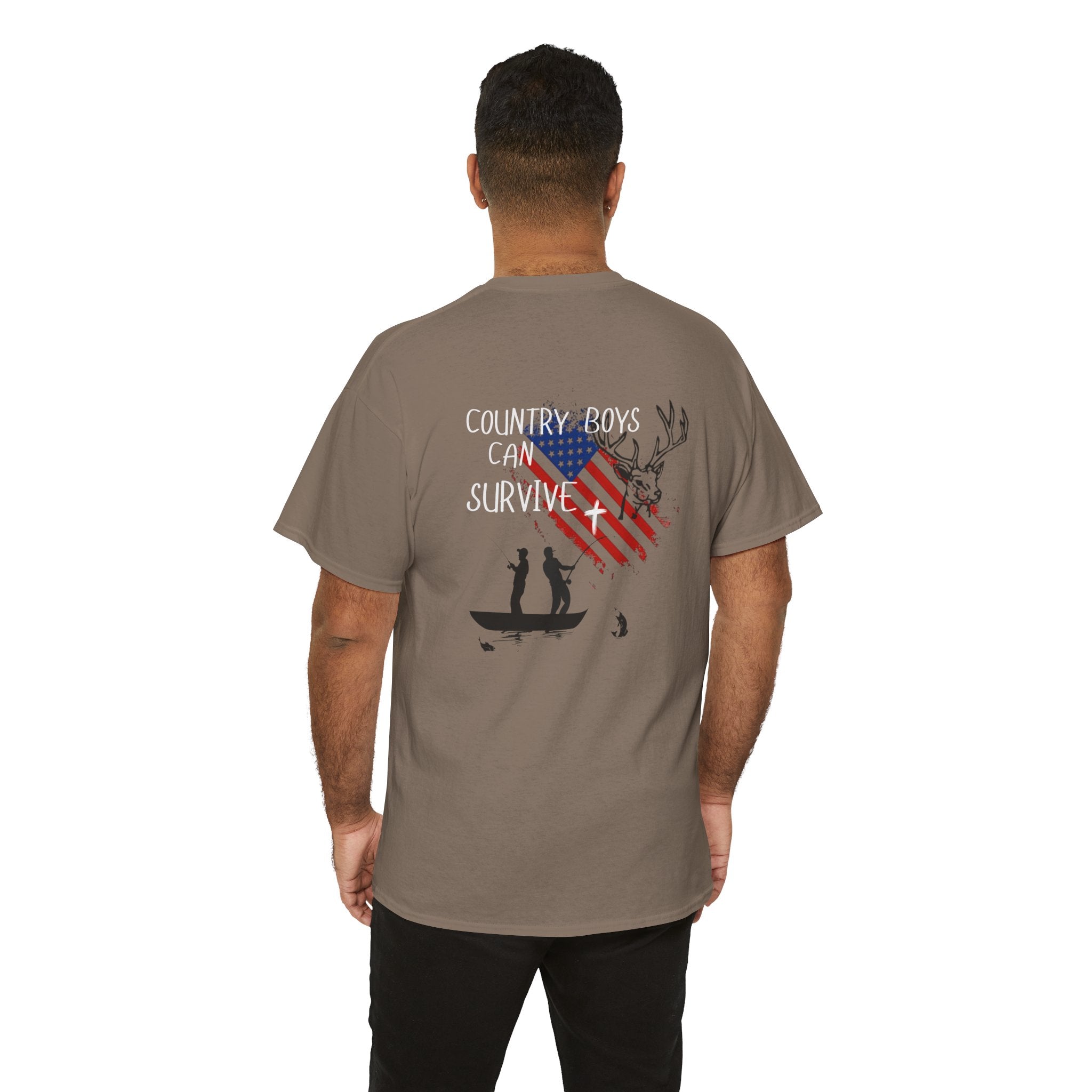 Men Country Boys Can Survive Heavy Cotton Tee, Casual Vintage Tee, Country Style Shirt, Gift for Outdoorsy Friends, Hunting [...]