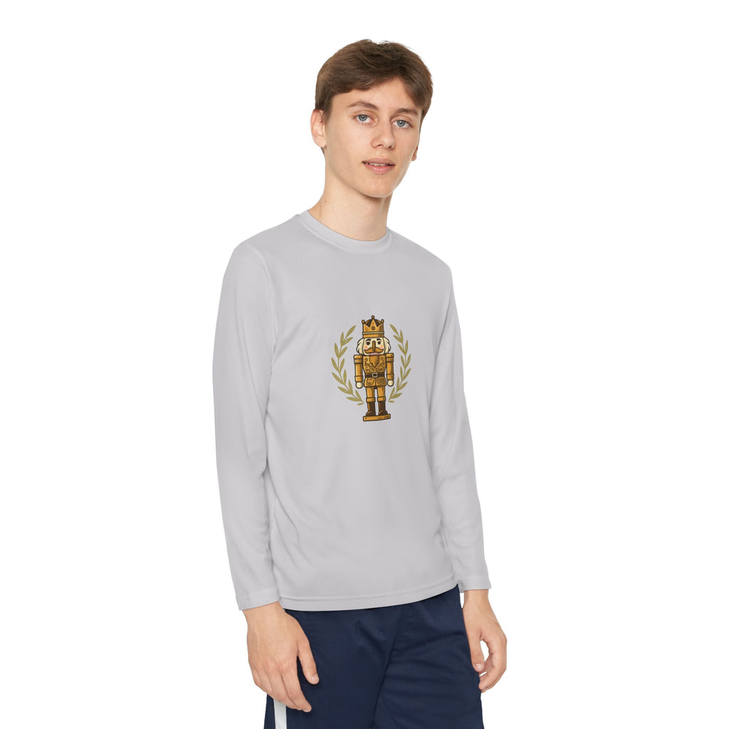 Youth Long Sleeve Tee — Golden Nutcracker Champion Graphic