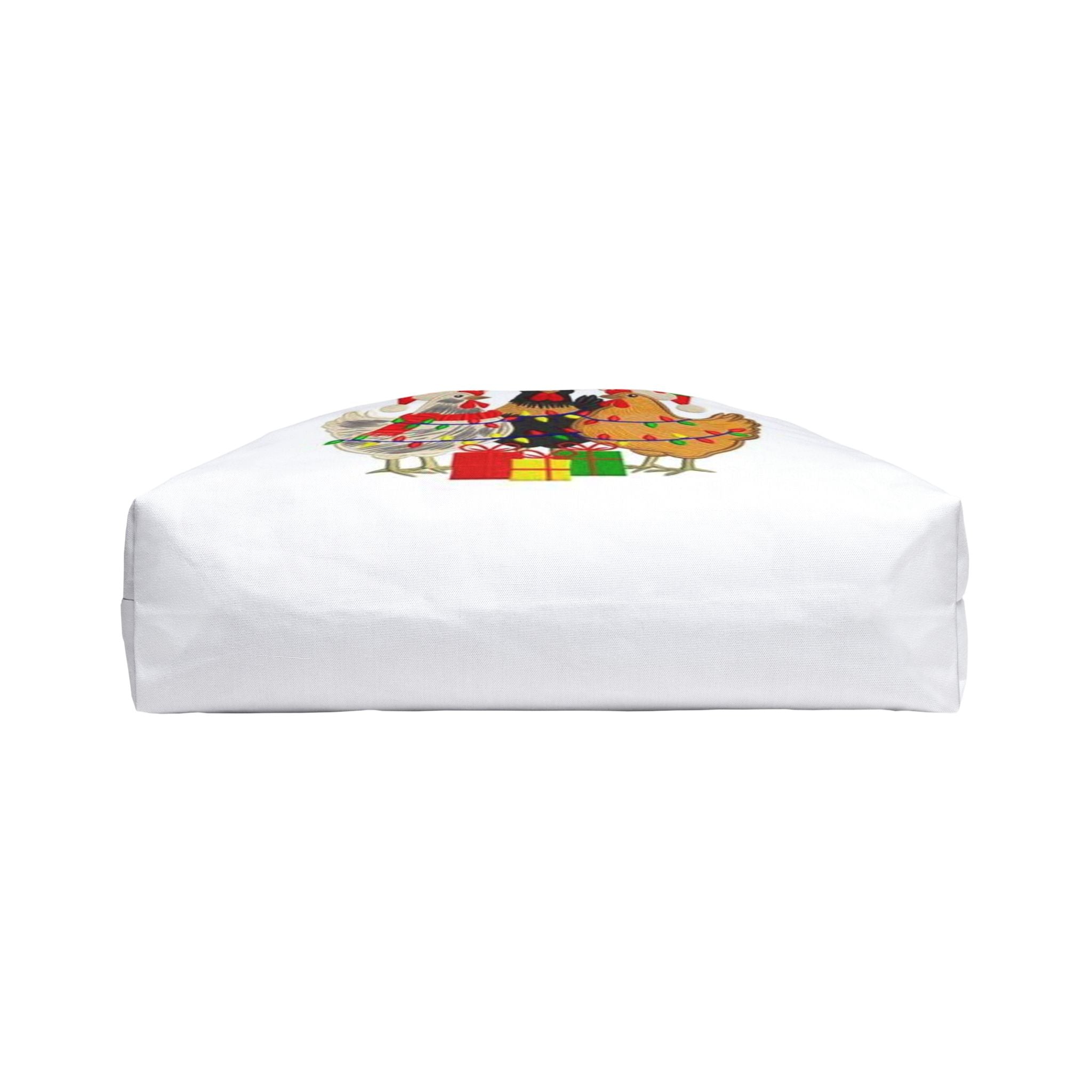 Festive Chicken Tote Bag | Holiday Shopping, Christmas, Gift, Farmhouse Decor