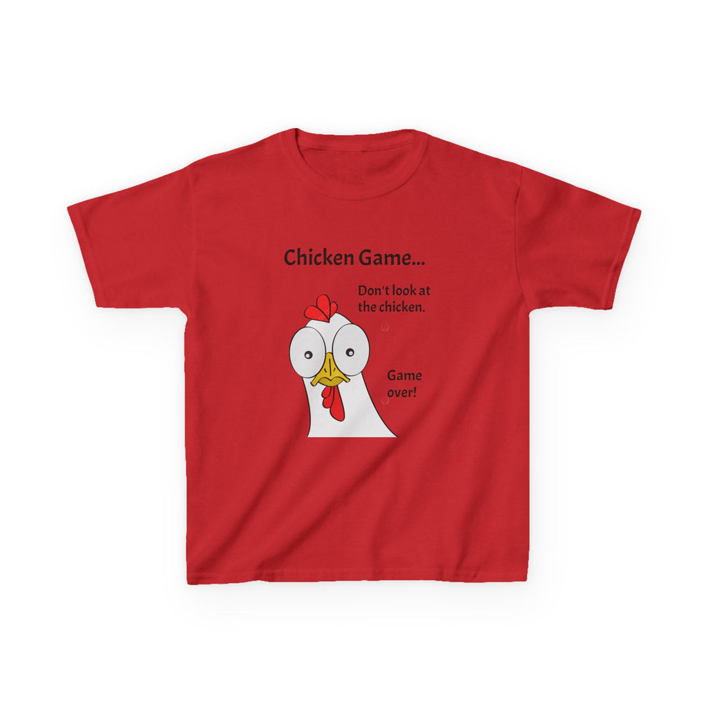 Funny Chicken Game Kids Tee, Humor T-Shirt for Kids, Playful Gift for Birthdays, Animal Lovers, Family Gatherings