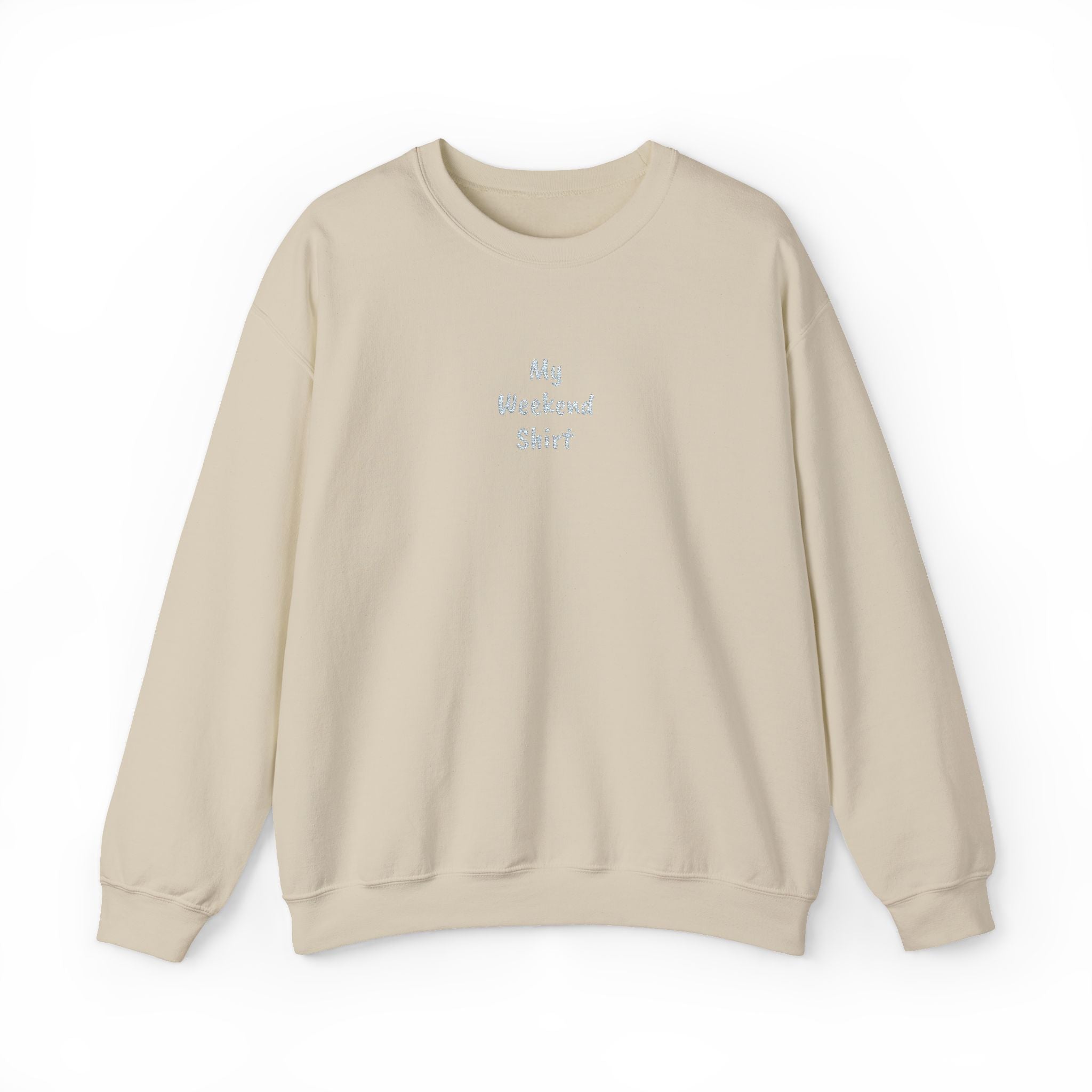 Minimal 'My Weekend Shirt' Crewneck Sweatshirt