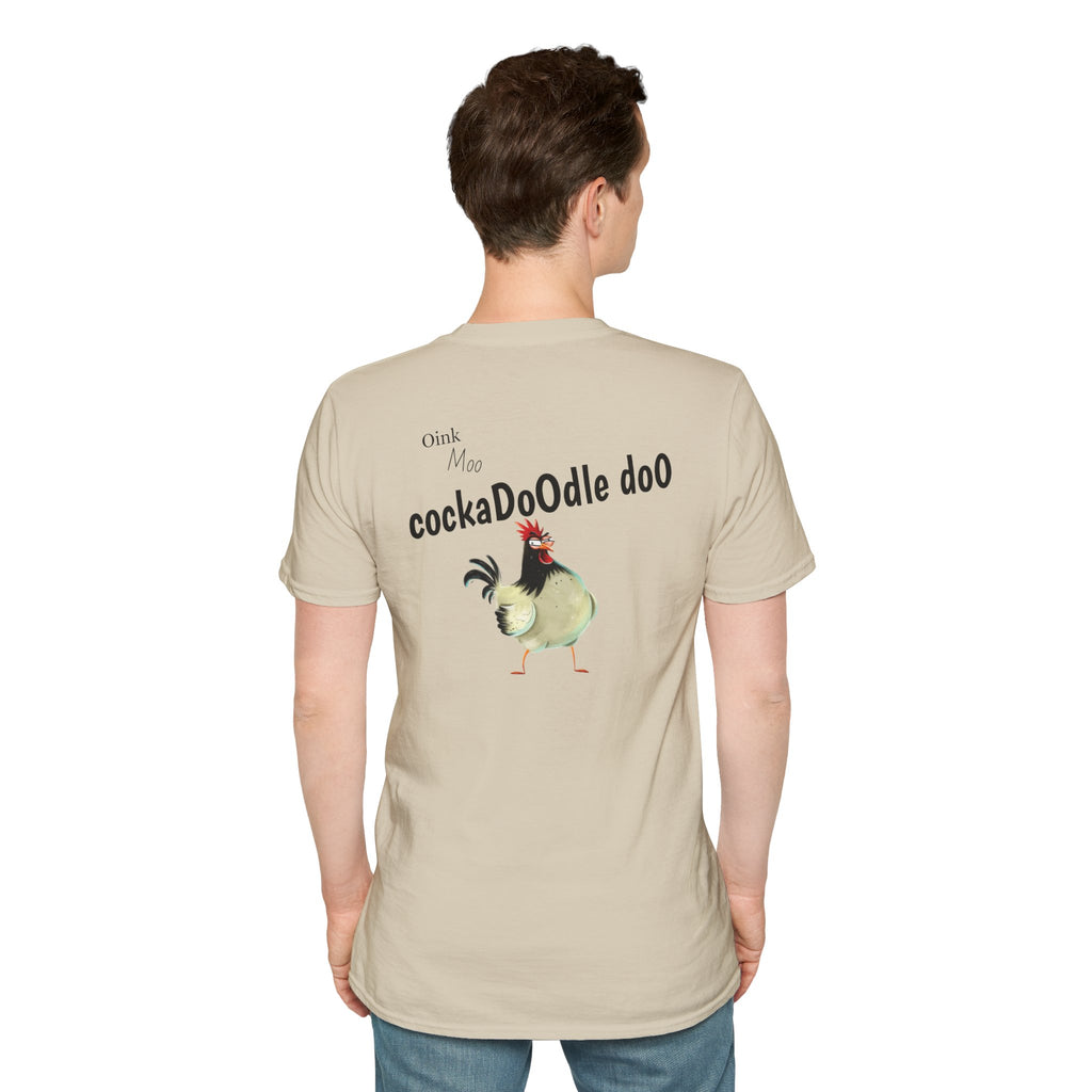 Unisex Graphic Tee - Humorous Chicken Cockadoodle Doo Funny Gift for Chick Lovers