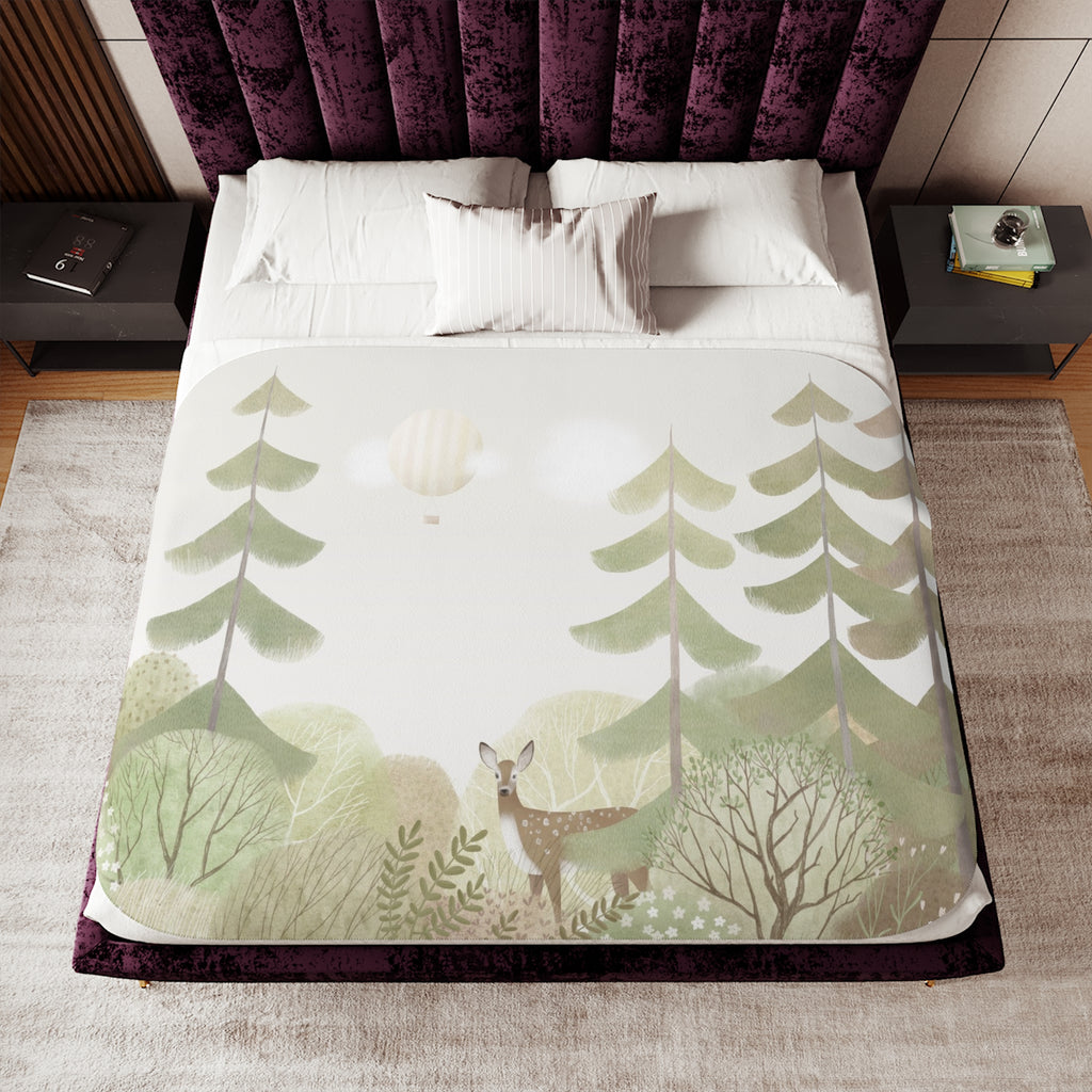 Cozy Sherpa Blanket in Earthy Tones - Perfect for Home Décor & Seasonal Gifting