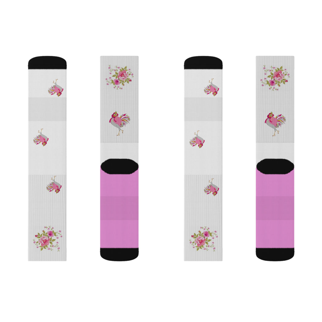 Floral/Chick Patterned Women's Socks