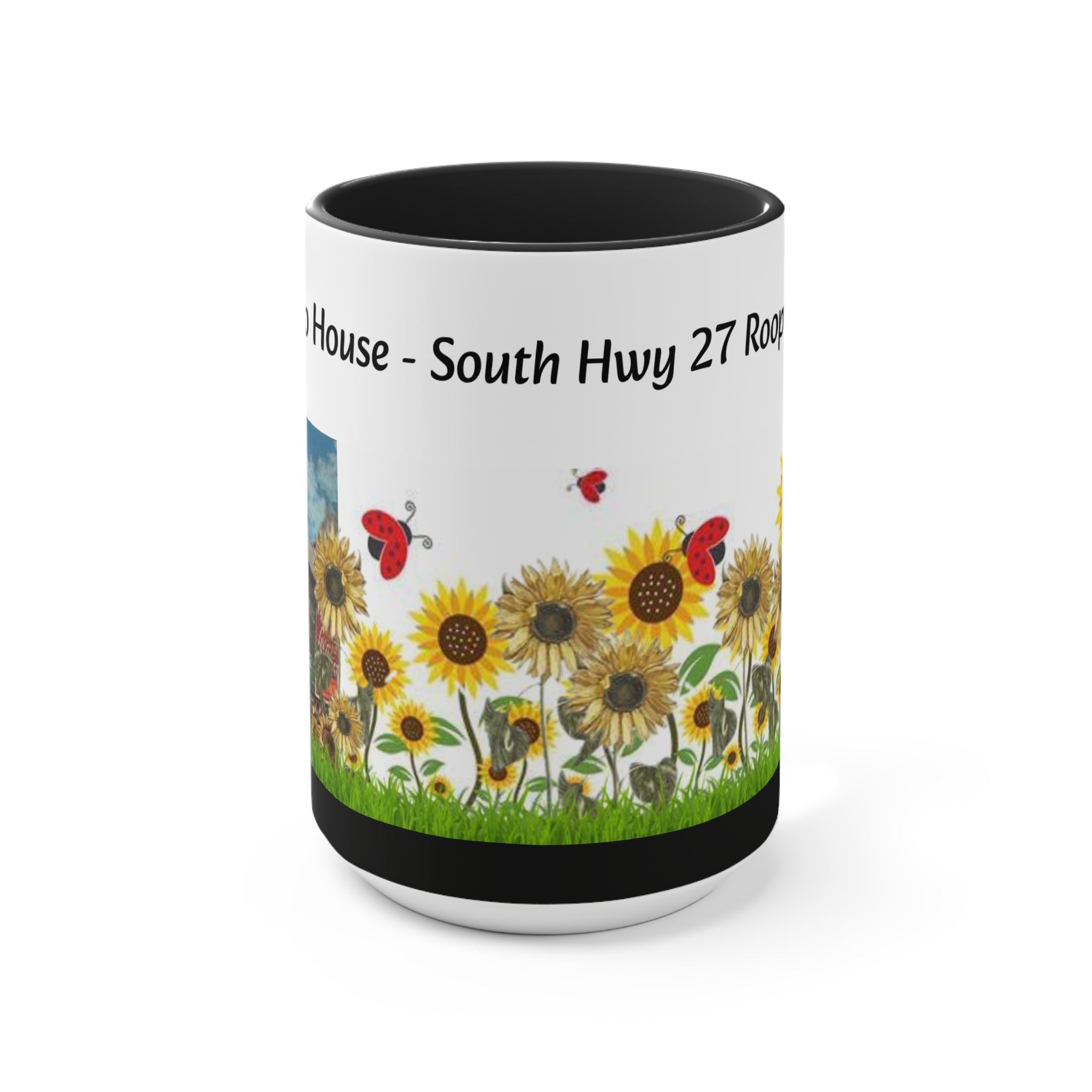 Sweet Potato House Mug, Roopville GA Local Collectible - Black