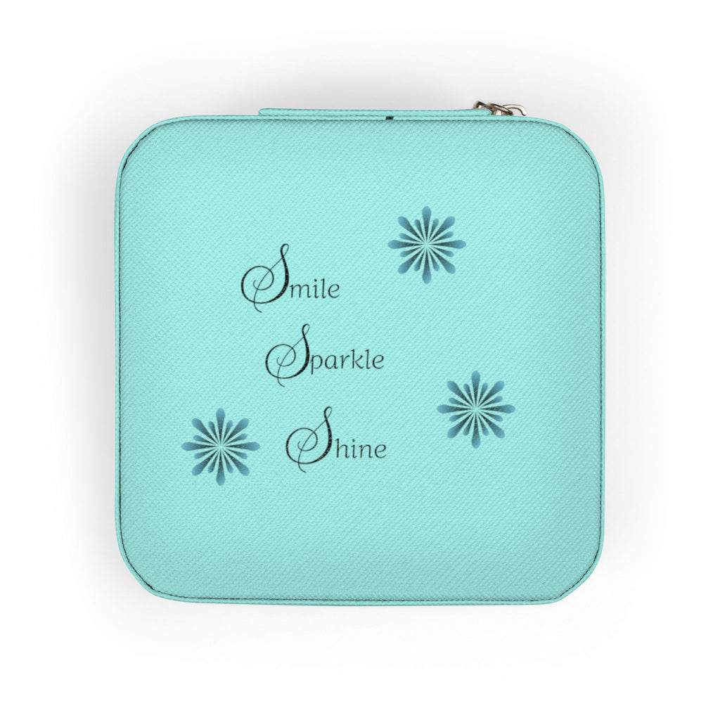 Smile, Sparkle, Shine Jewelry Travel Case with Elegant Design