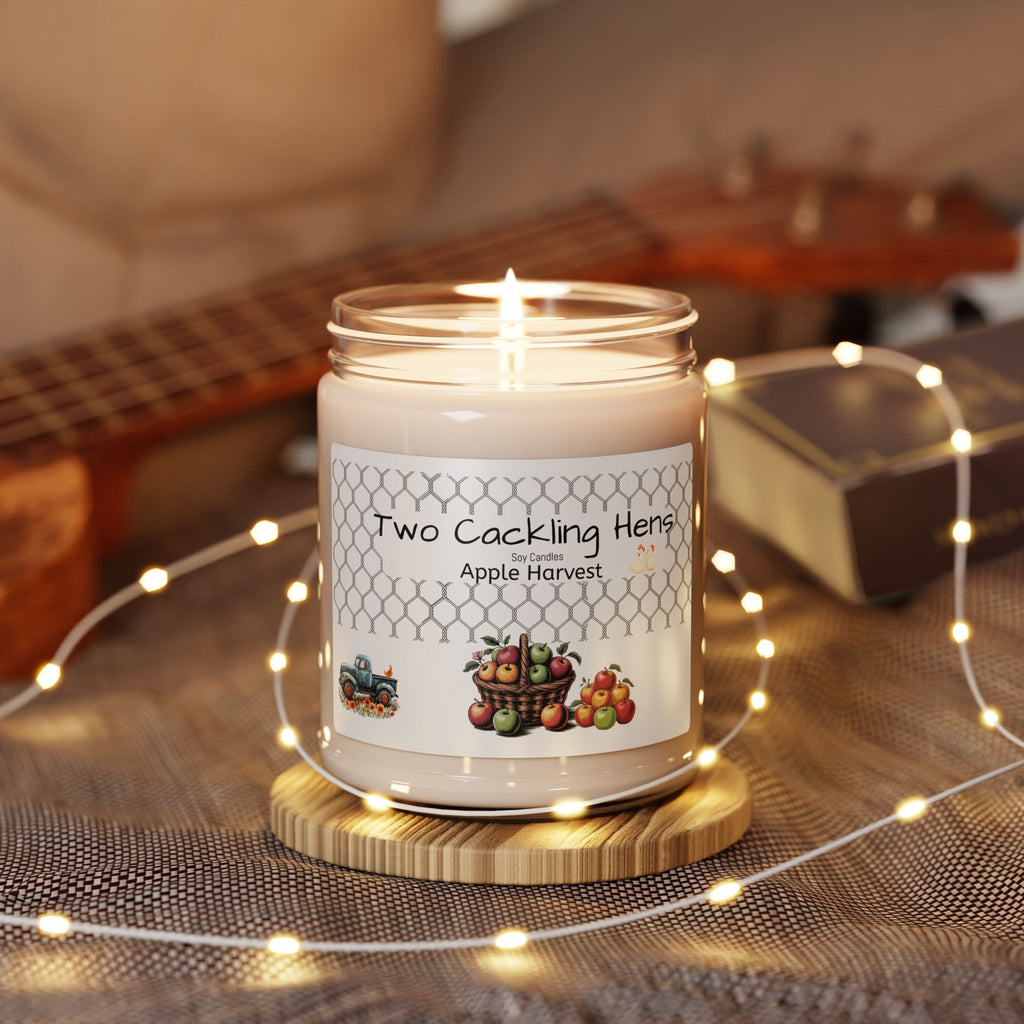 Two Cackling Hens Scented Soy Candle - 9oz Apple Harvest
