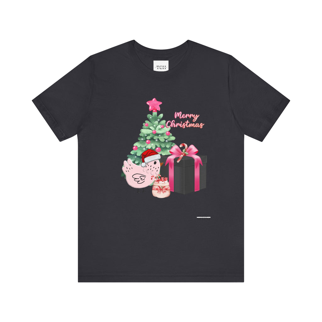 Pink Christmas Chick Tee, Merry Christmas Shirt
