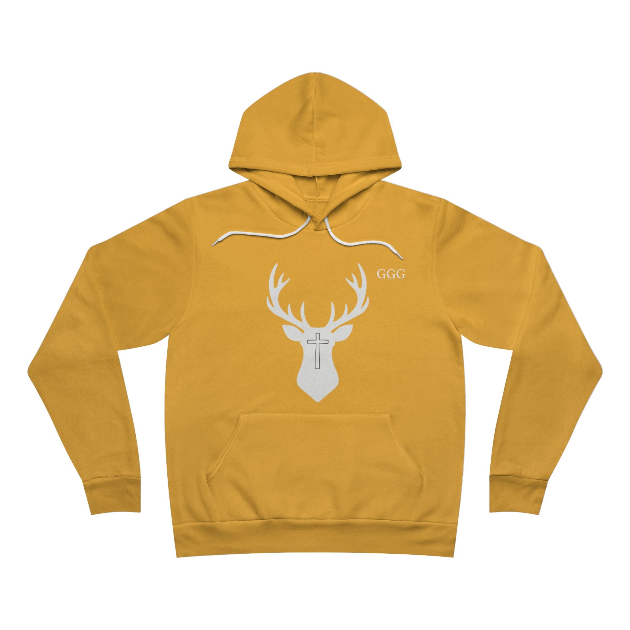 Deer Crest Hoodie — Minimal Stag Graphic Pullover