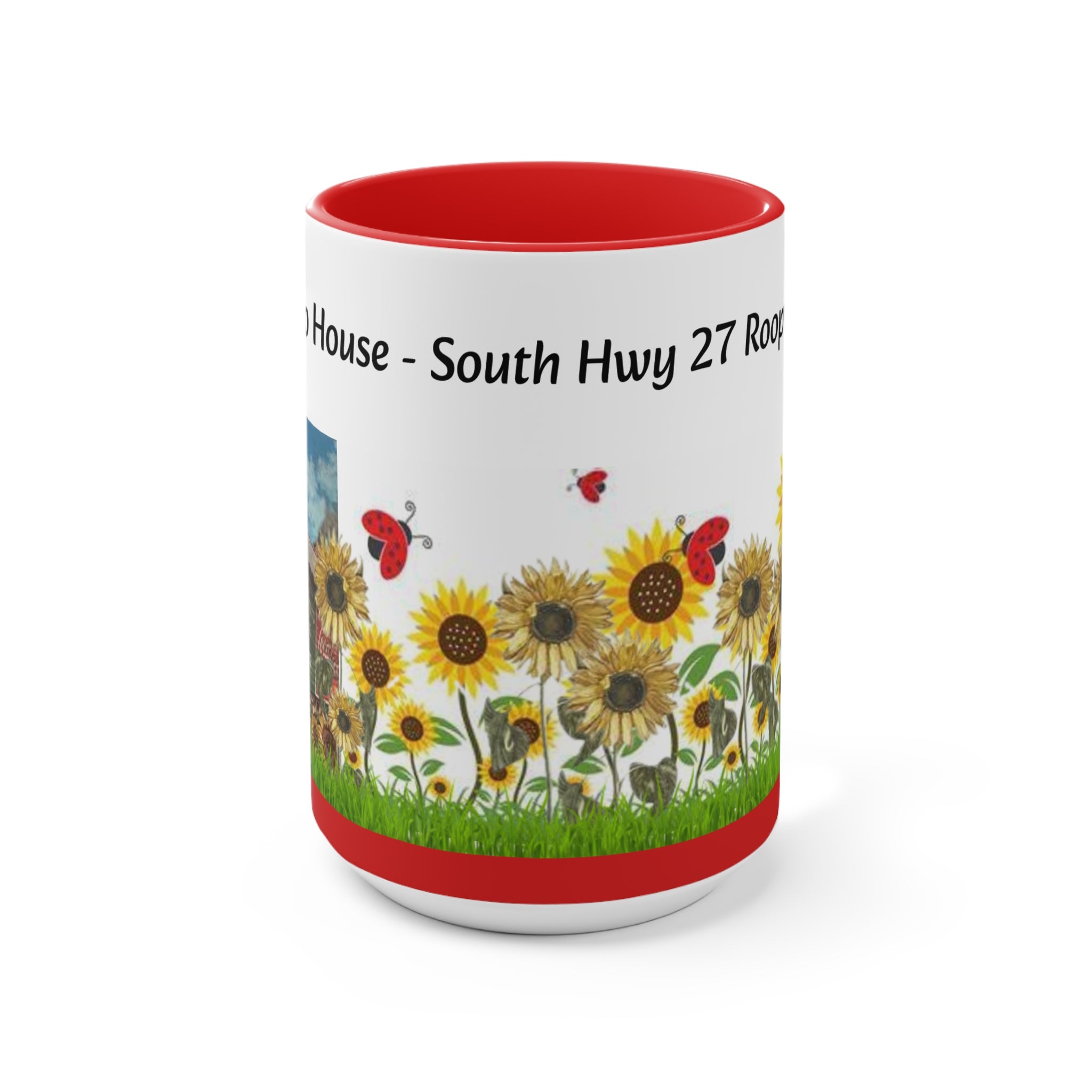 Sweet Potato House Mug, Roopville GA Local Collectible -Red