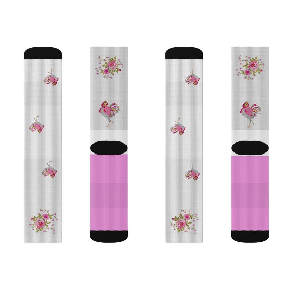 Floral/Chick Patterned Women's Socks