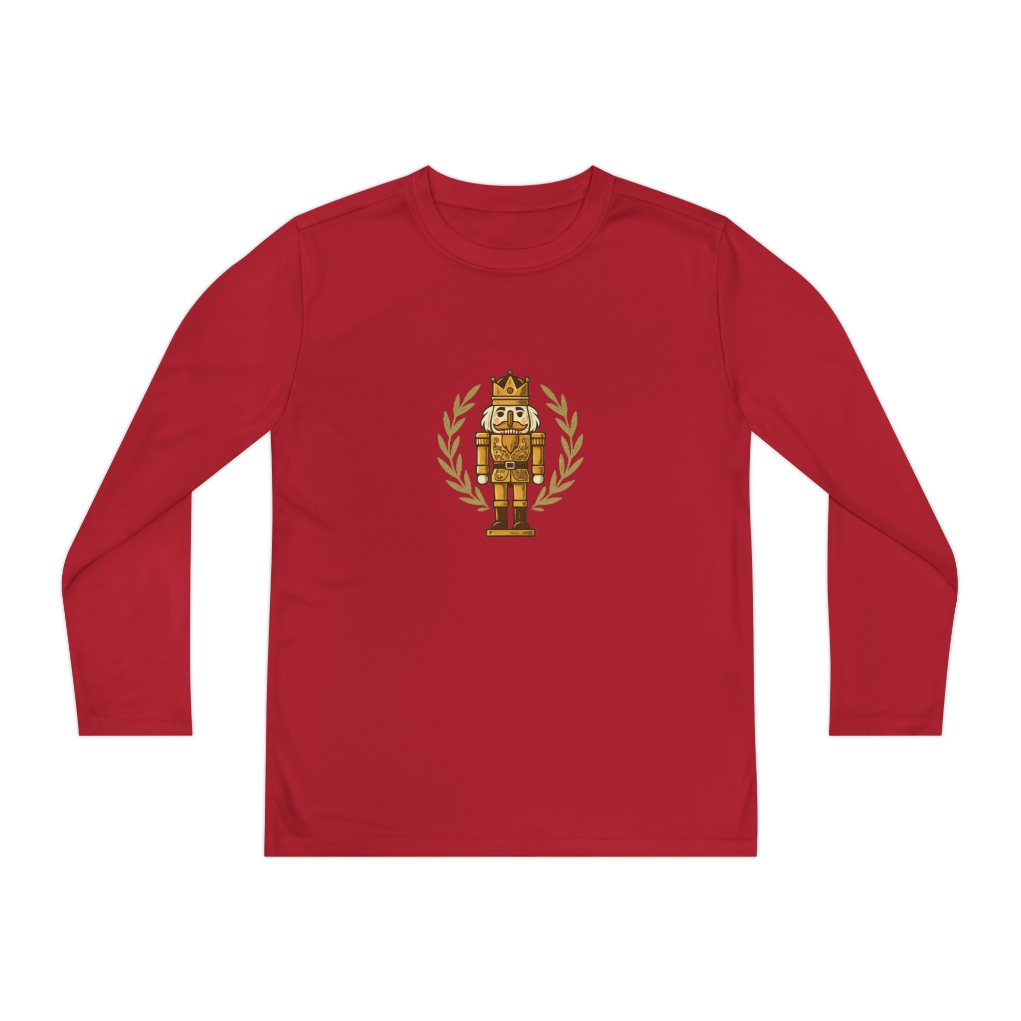 Youth Long Sleeve Tee — Golden Nutcracker Champion Graphic