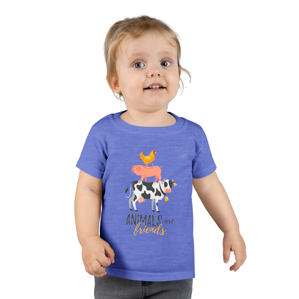 Farm Animal Friends Toddler T-Shirt, Cute Kids Tee, Animal Lover Gift, Birthday Outfit, Nursery Decor, Toddler Apparel