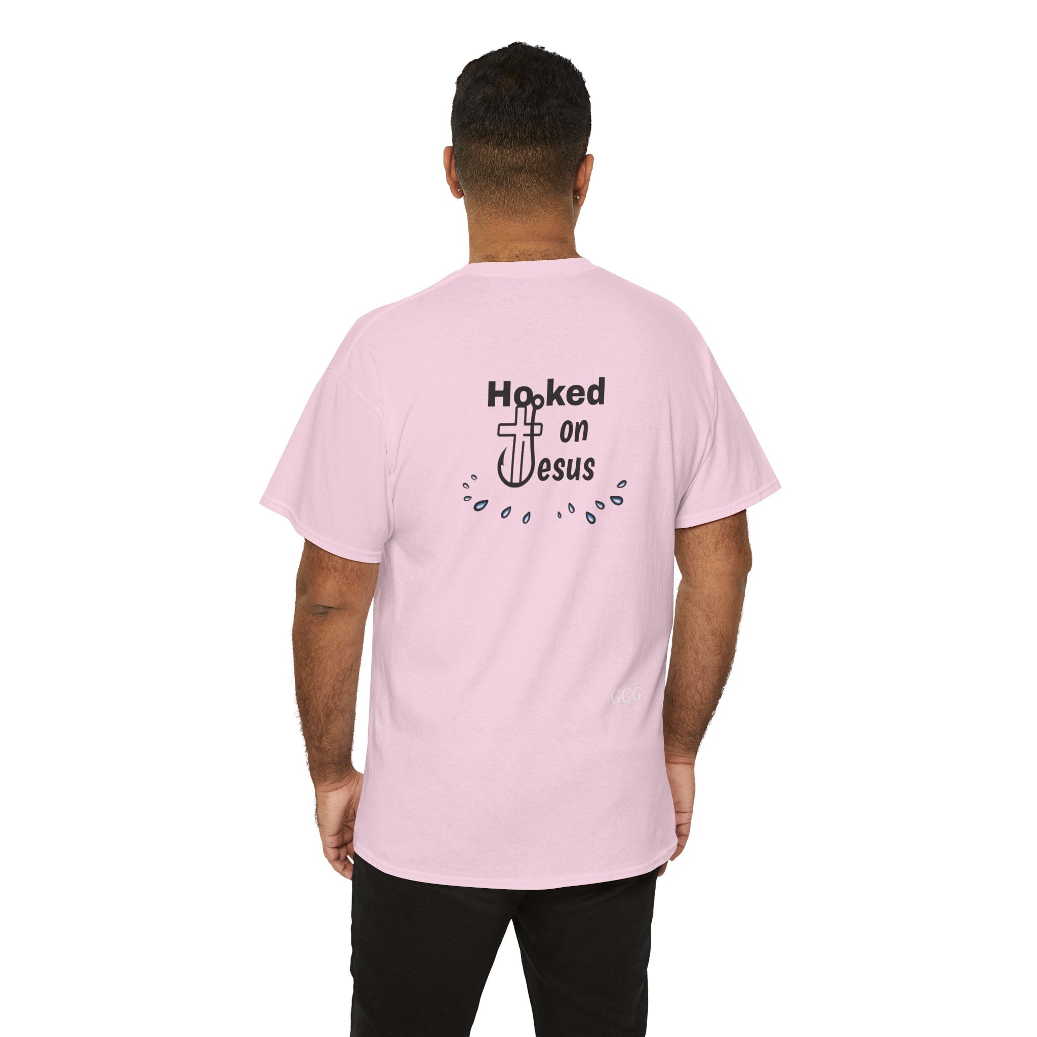 Hooked on Jesus Unisex Heavy Cotton Tee - Faith-Inspired Apparel