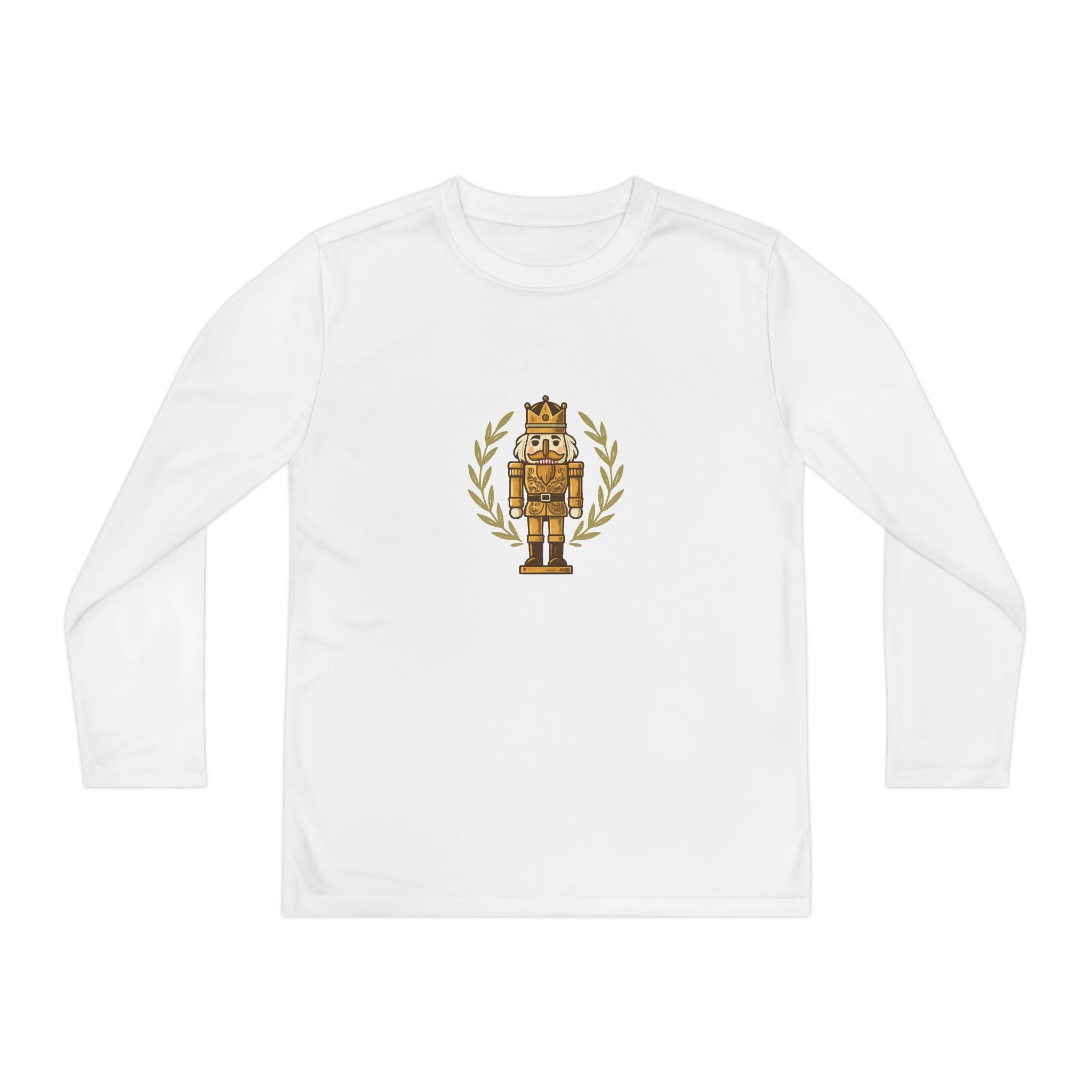Youth Long Sleeve Tee — Golden Nutcracker Champion Graphic