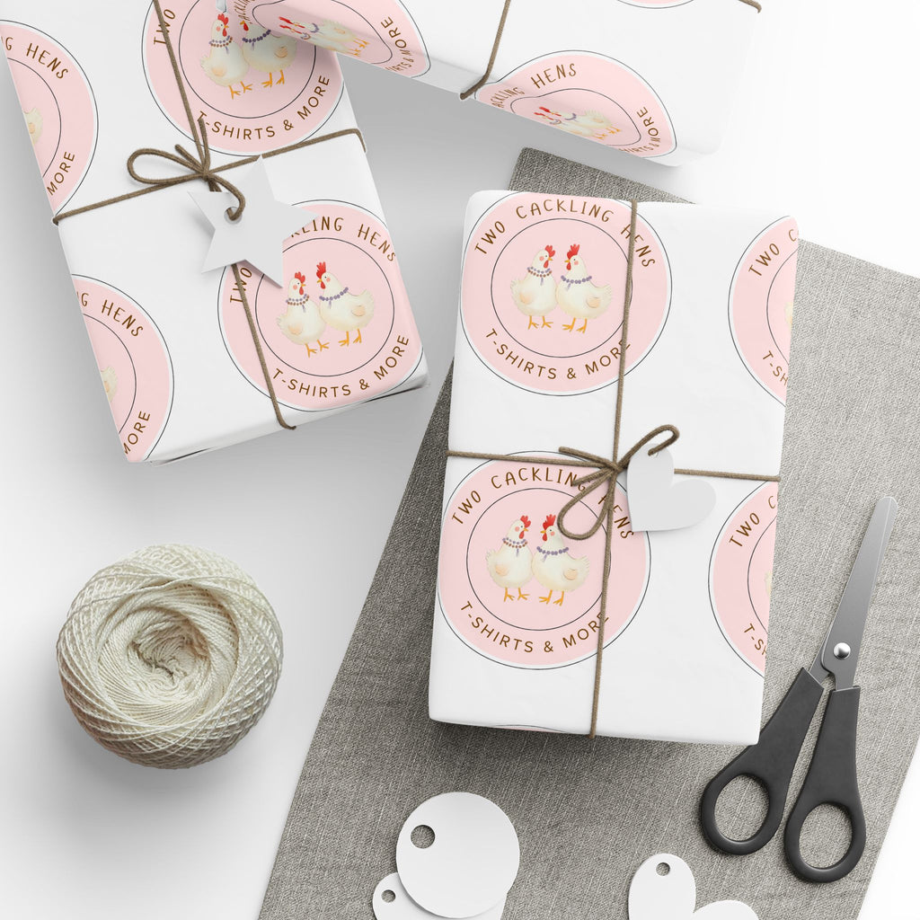 Two Cackling Hens Wrapping Paper