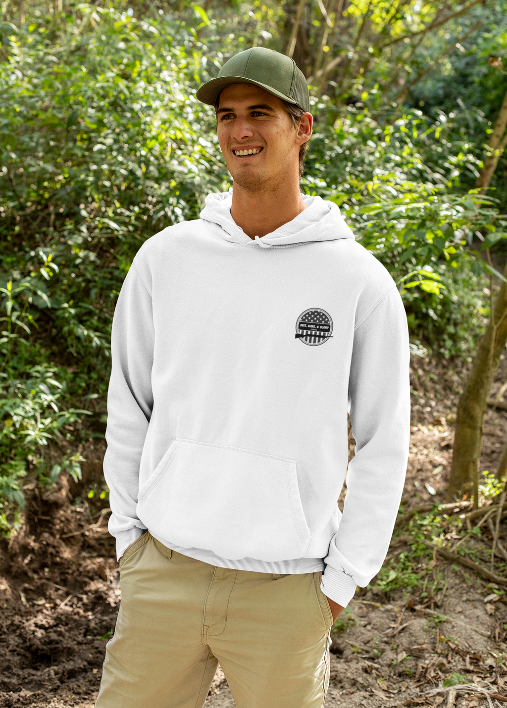 Deer Head Hoodie — Realistic Stag Antler Graphic Pullover