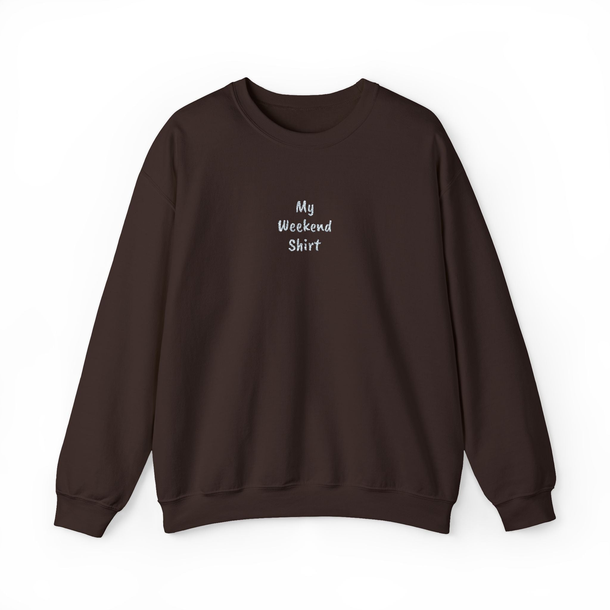 Minimal 'My Weekend Shirt' Crewneck Sweatshirt