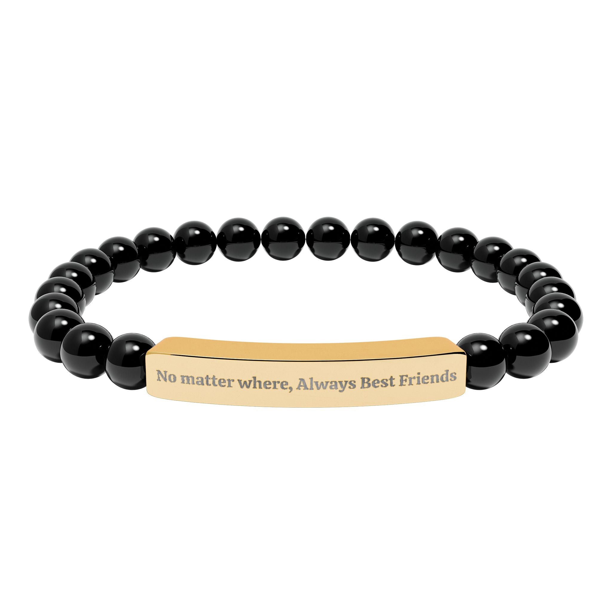 Bracelet Set - Best Friends Natural Stone Stretch Bar Bracelet