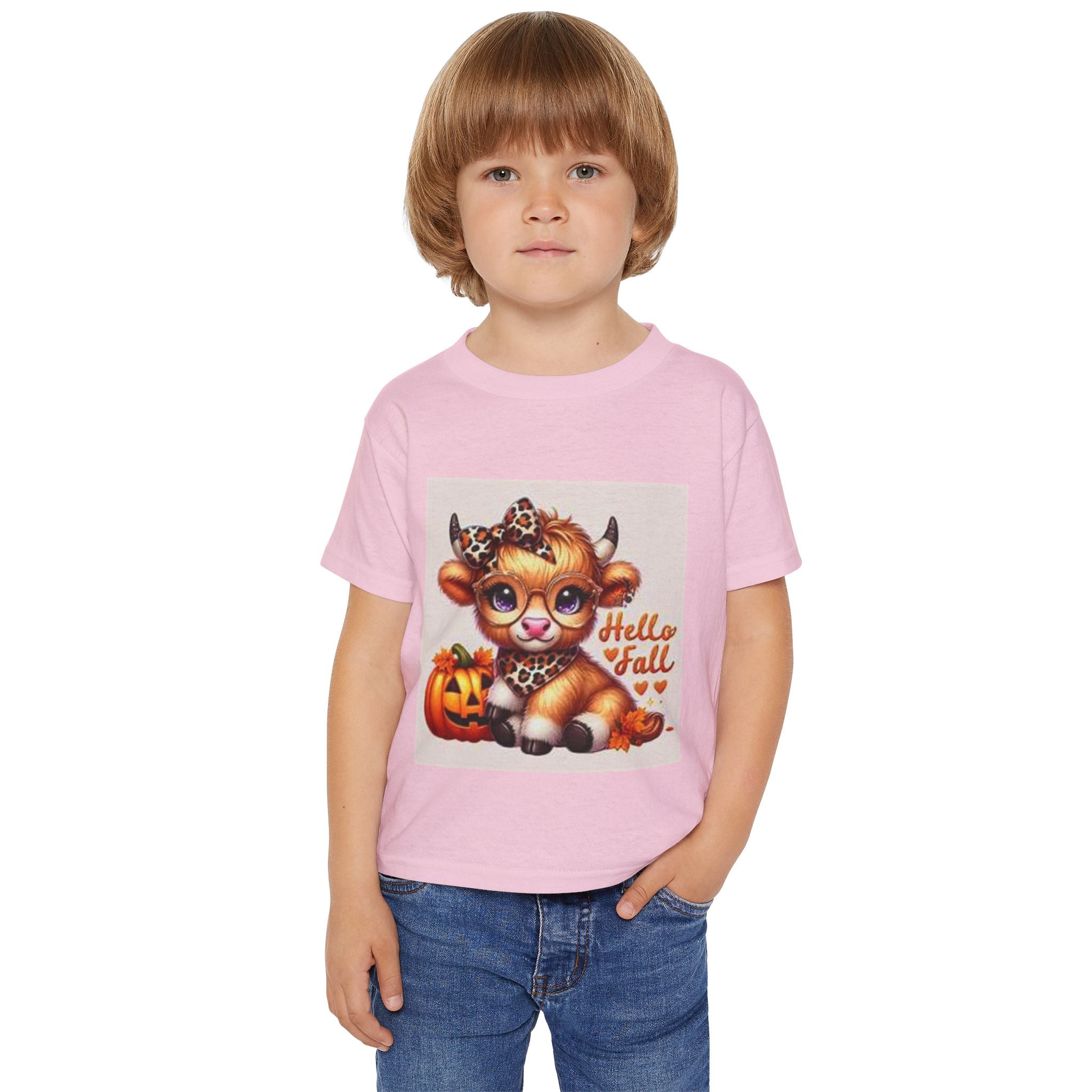 Hello Fall Toddler T-shirt, Cute Halloween Shirt, Kid's Fall Apparel, Toddler Graphic Tee, Halloween Costume