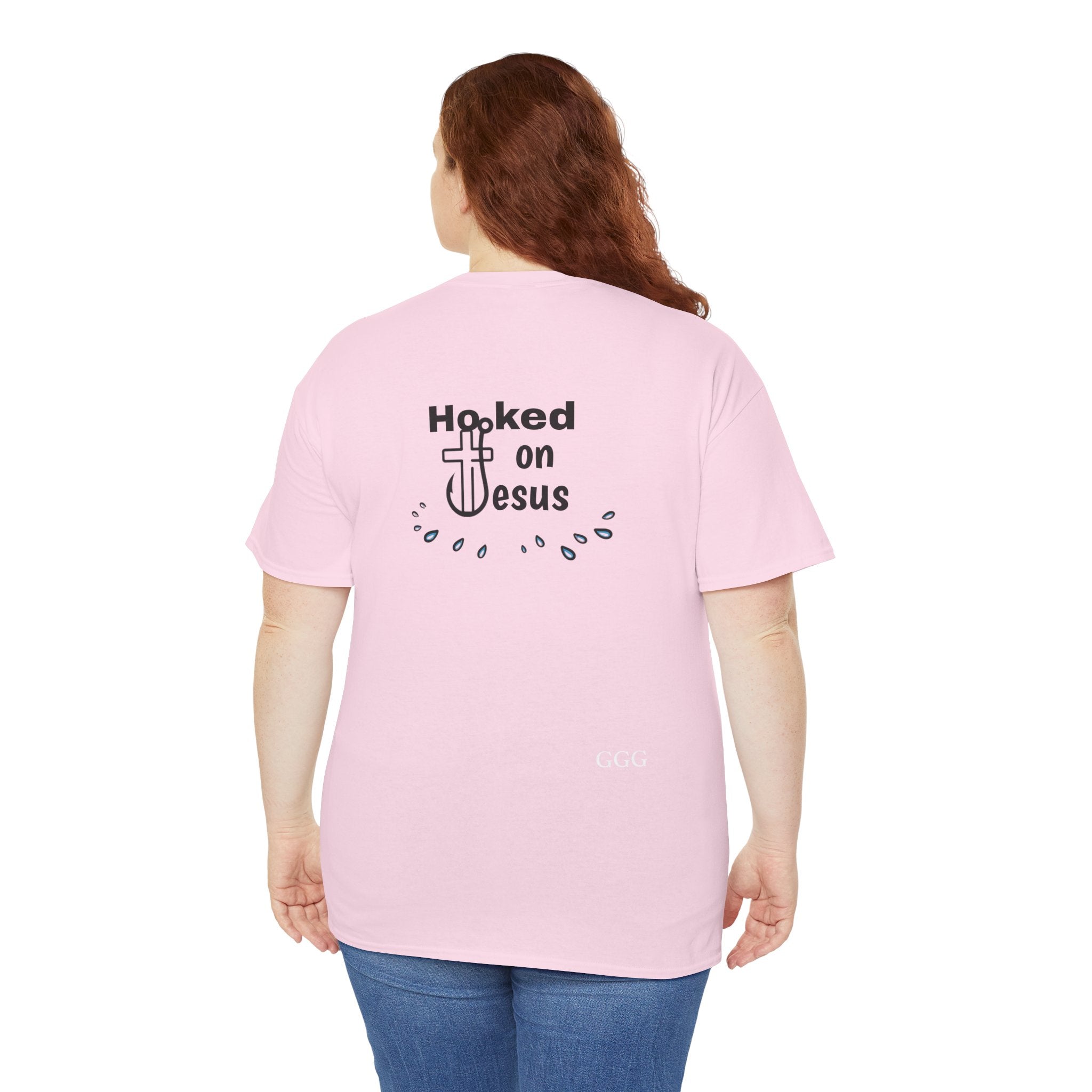 Hooked on Jesus Unisex Heavy Cotton Tee - Faith-Inspired Apparel