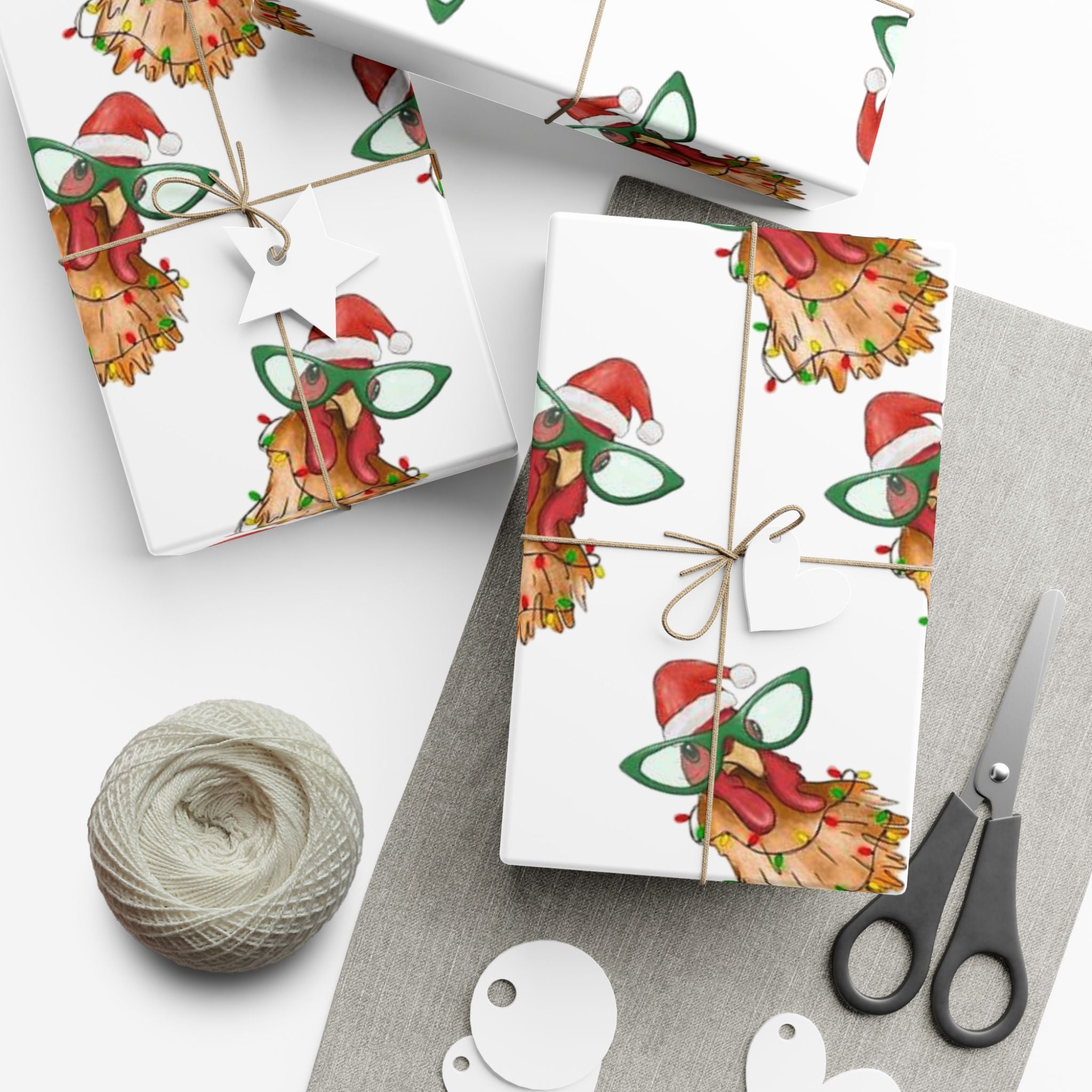 Gift Wrap Paper - Christmas Chicken