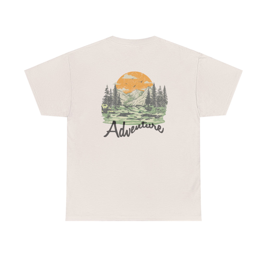 Adventure  Heavy Cotton Tee - Nature-Inspired Graphic T-Shirt for Outdoor Enthusiasts