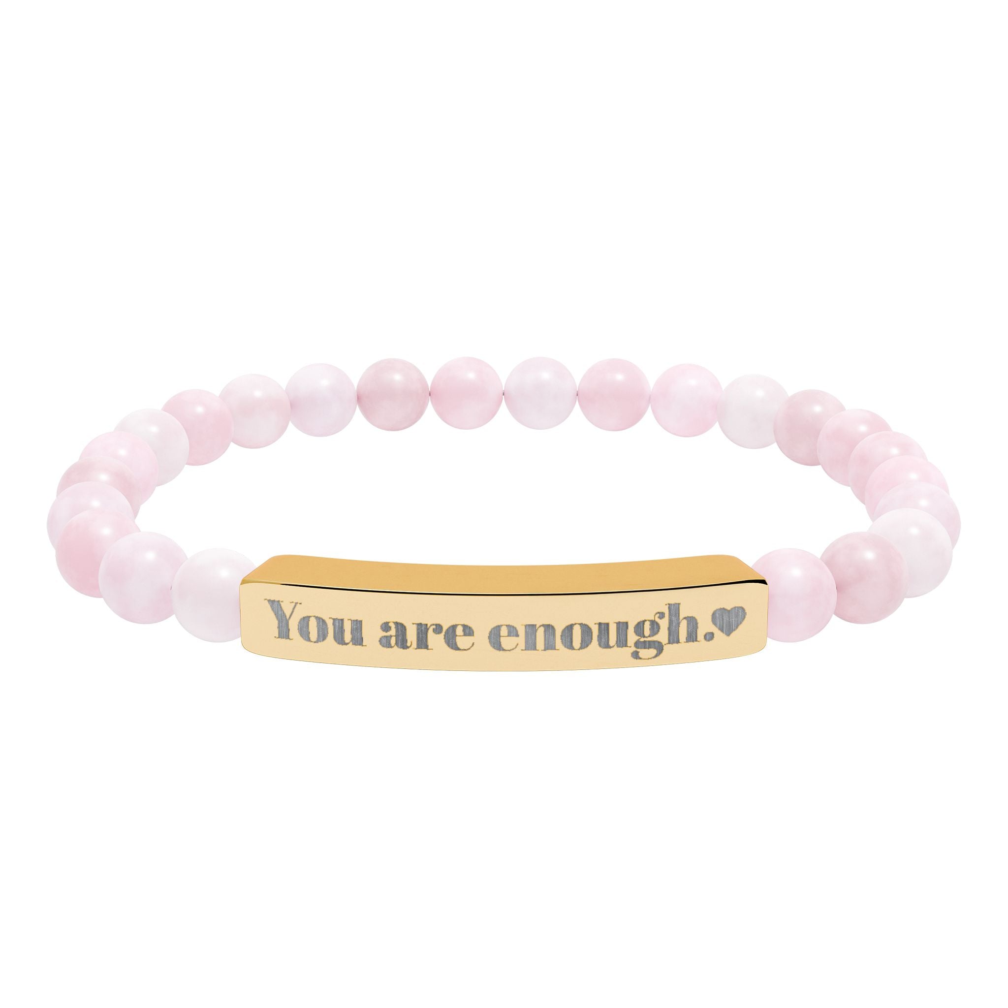 Natural Stone Stretch Bar Bracelet (You Are Enough) | Self-Love Jewelry, Motivational Gift, Affirmation Bracelet, Mindfulness [...]