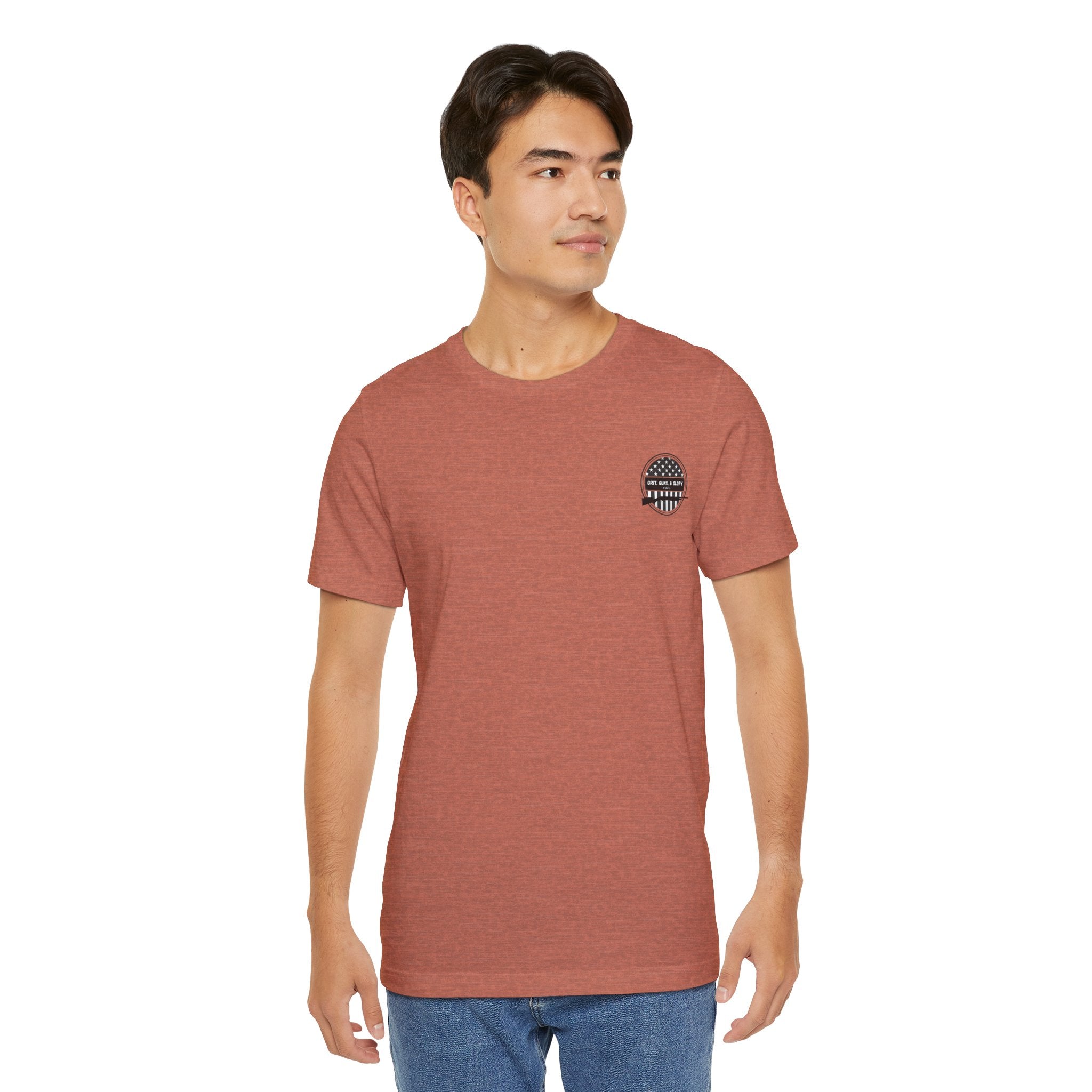 Sunset Forest Unisex Tee - Nature Inspired Short Sleeve Shirt