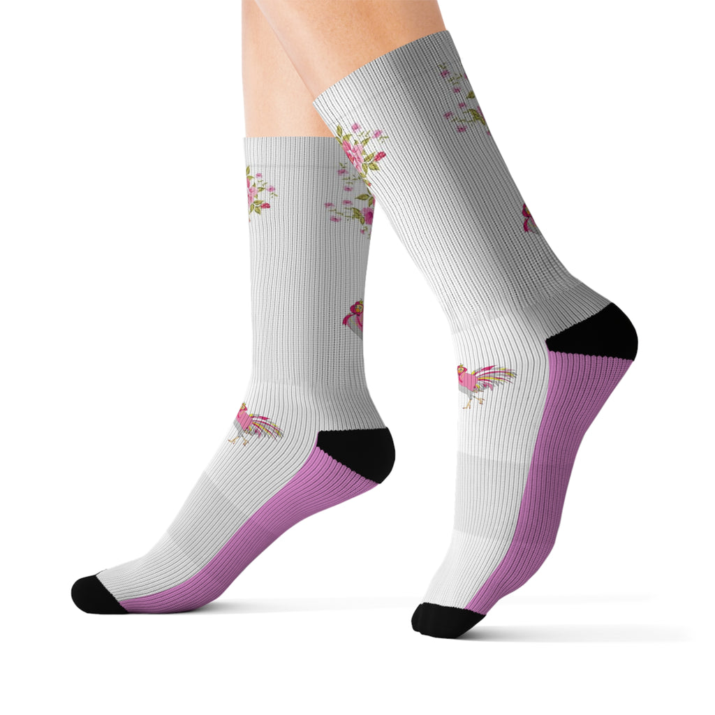 Floral/Chick Patterned Women's Socks