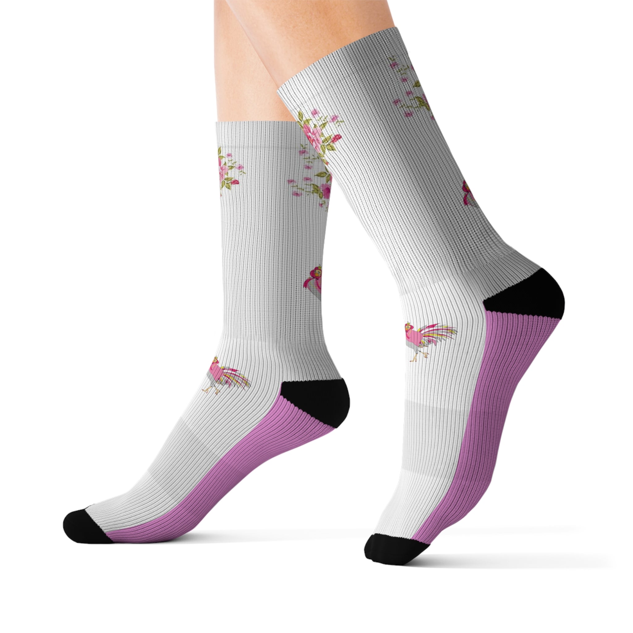 Floral/Chick Patterned Women's Socks