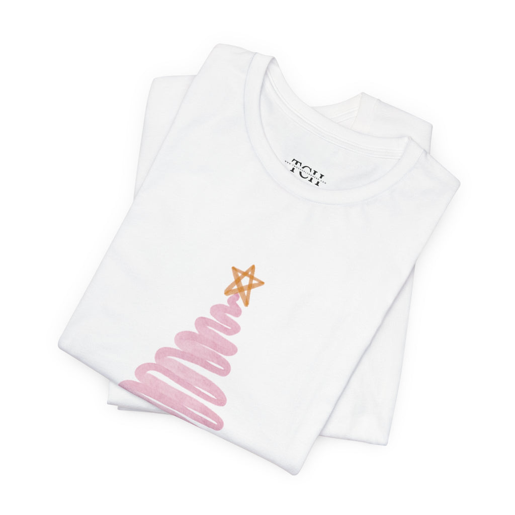 Pink Christmas Tree Women's Tee