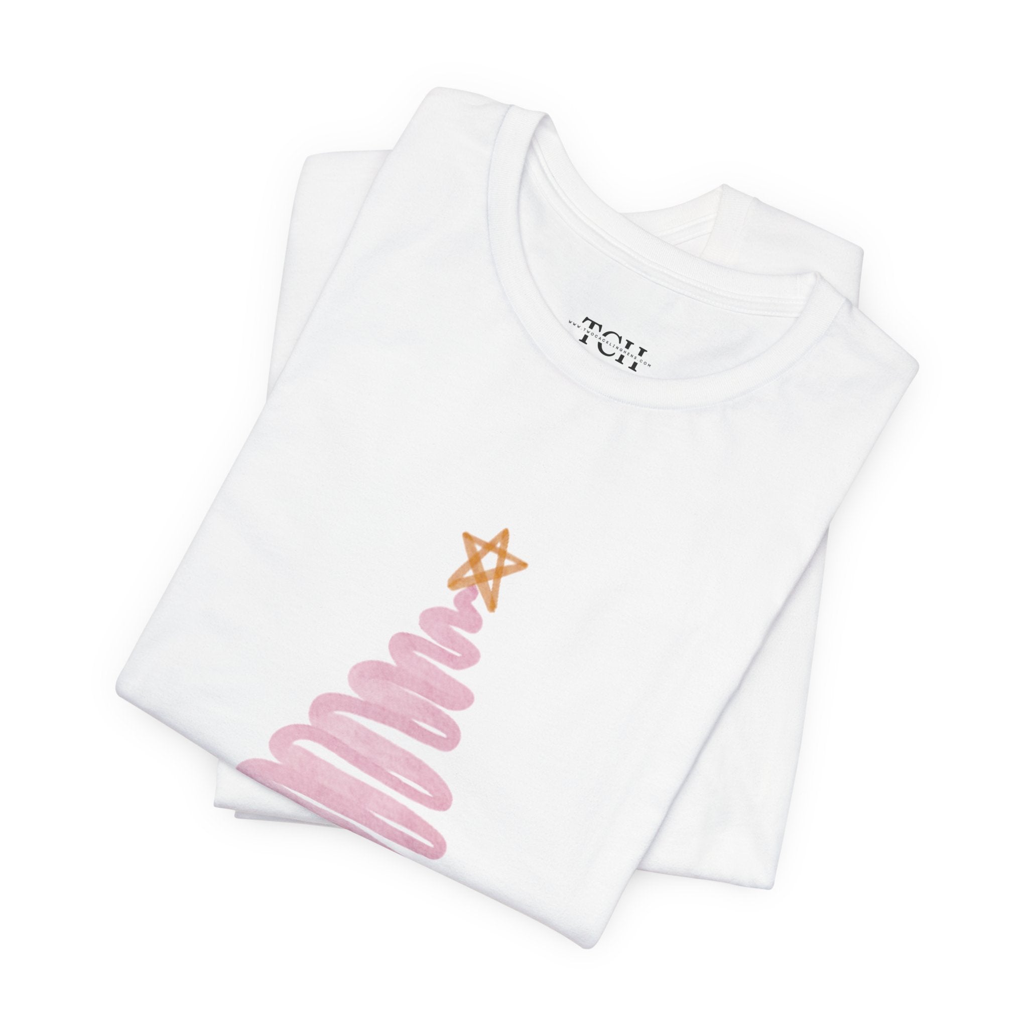 Pink Christmas Tree Women's Tee