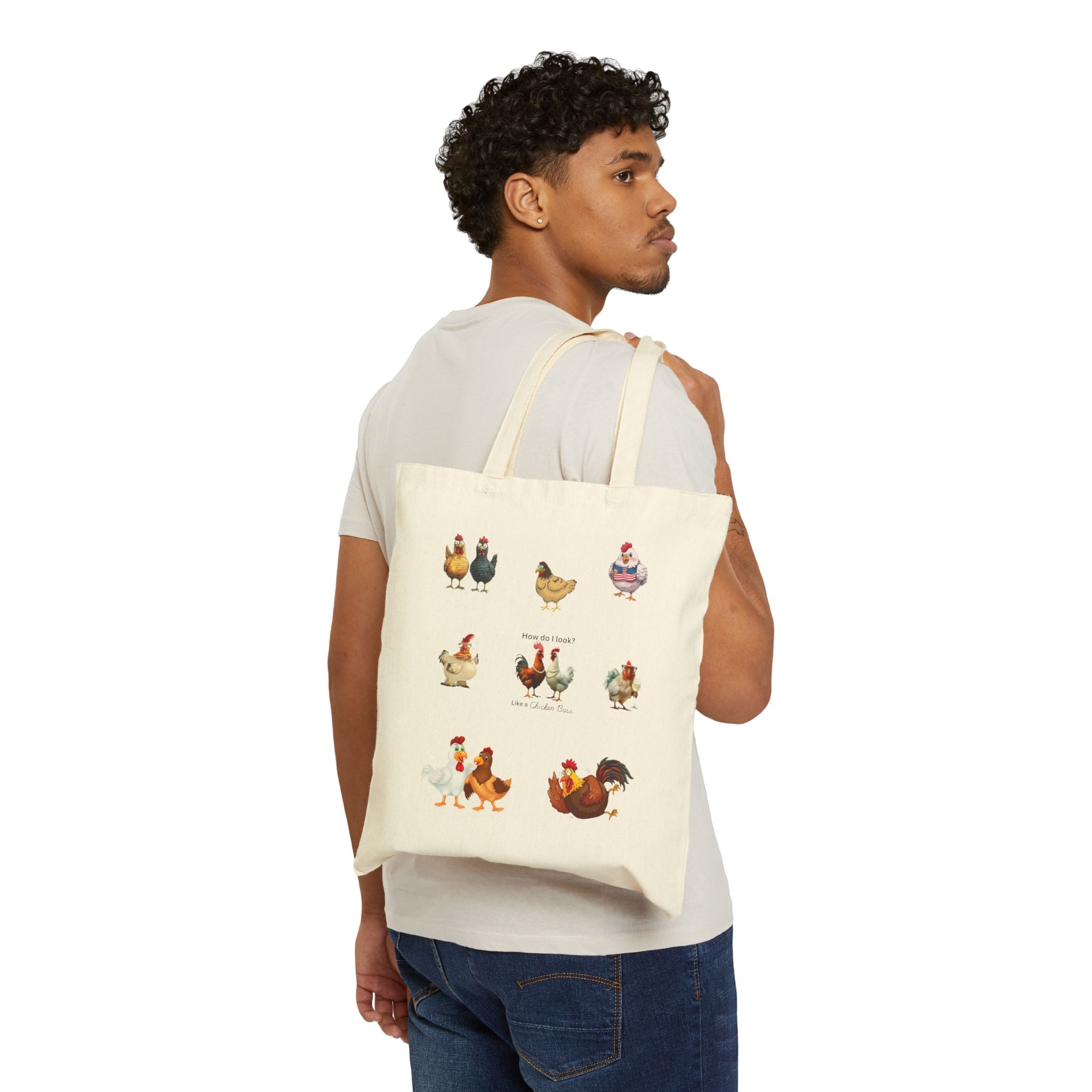 Charming Chicken Tote Bag | Perfect for Farmers, Animal Lovers, or Gift Ideas | Versatile Bag for Grocery, Shopping, and More