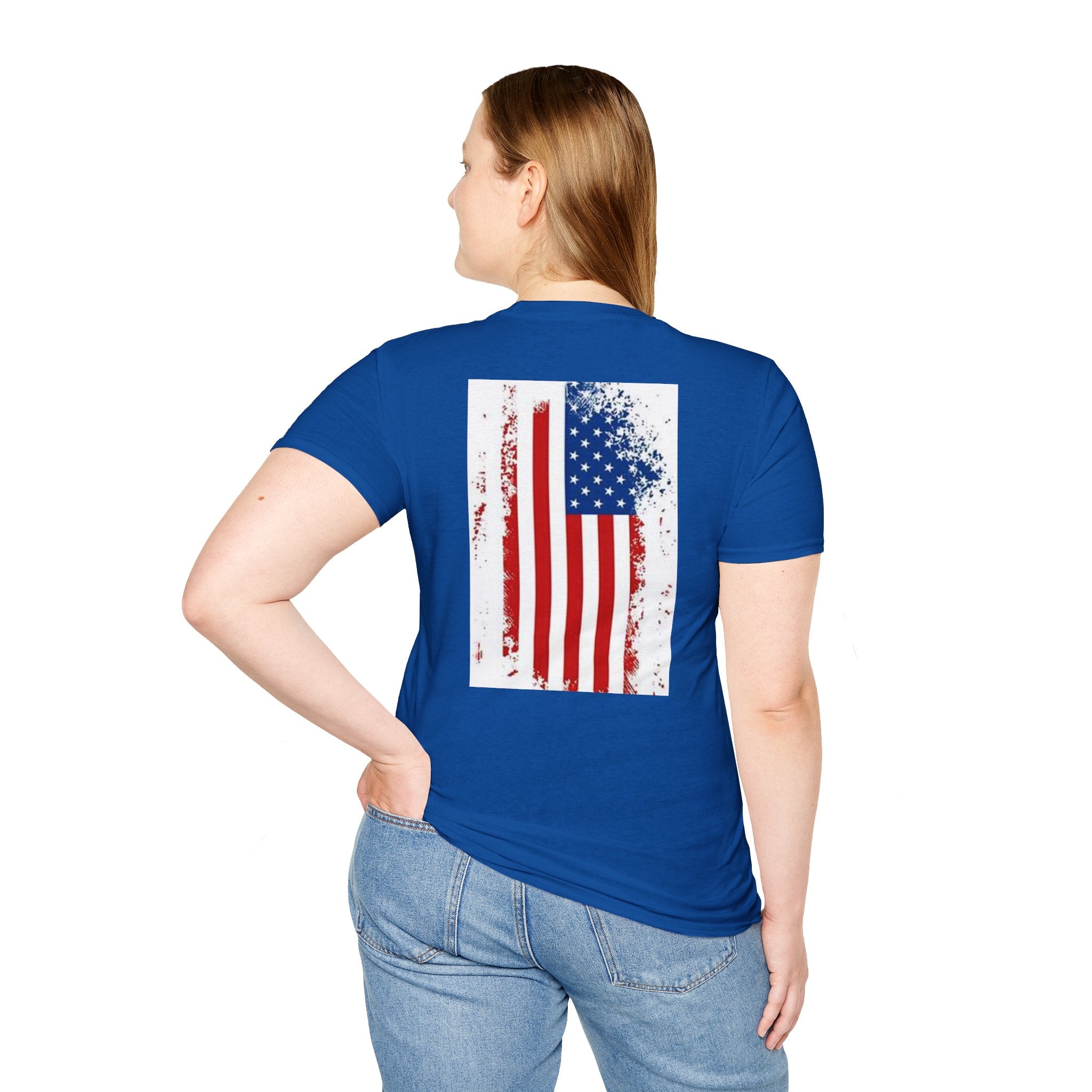 Adult Patriotic Graphic Tee, Unisex T-Shirt for Independence Day, Casual Wear, Gift for Veterans, Summer Style, Comfy Everyday Shirt