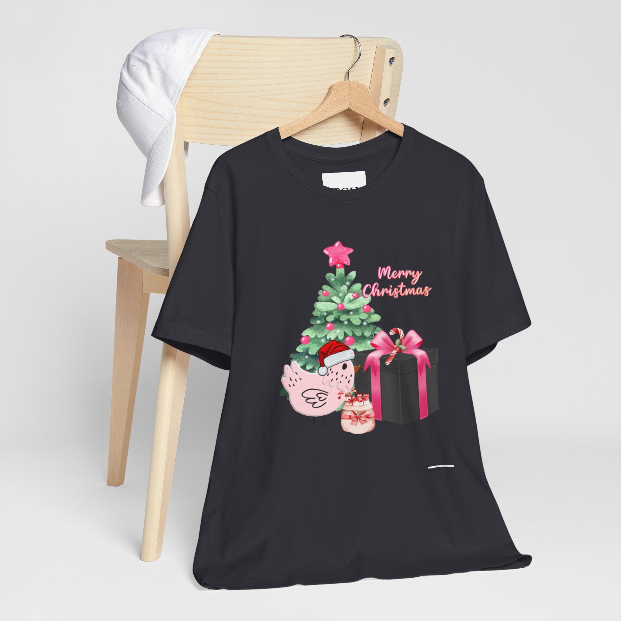 Pink Christmas Chick Tee, Merry Christmas Shirt