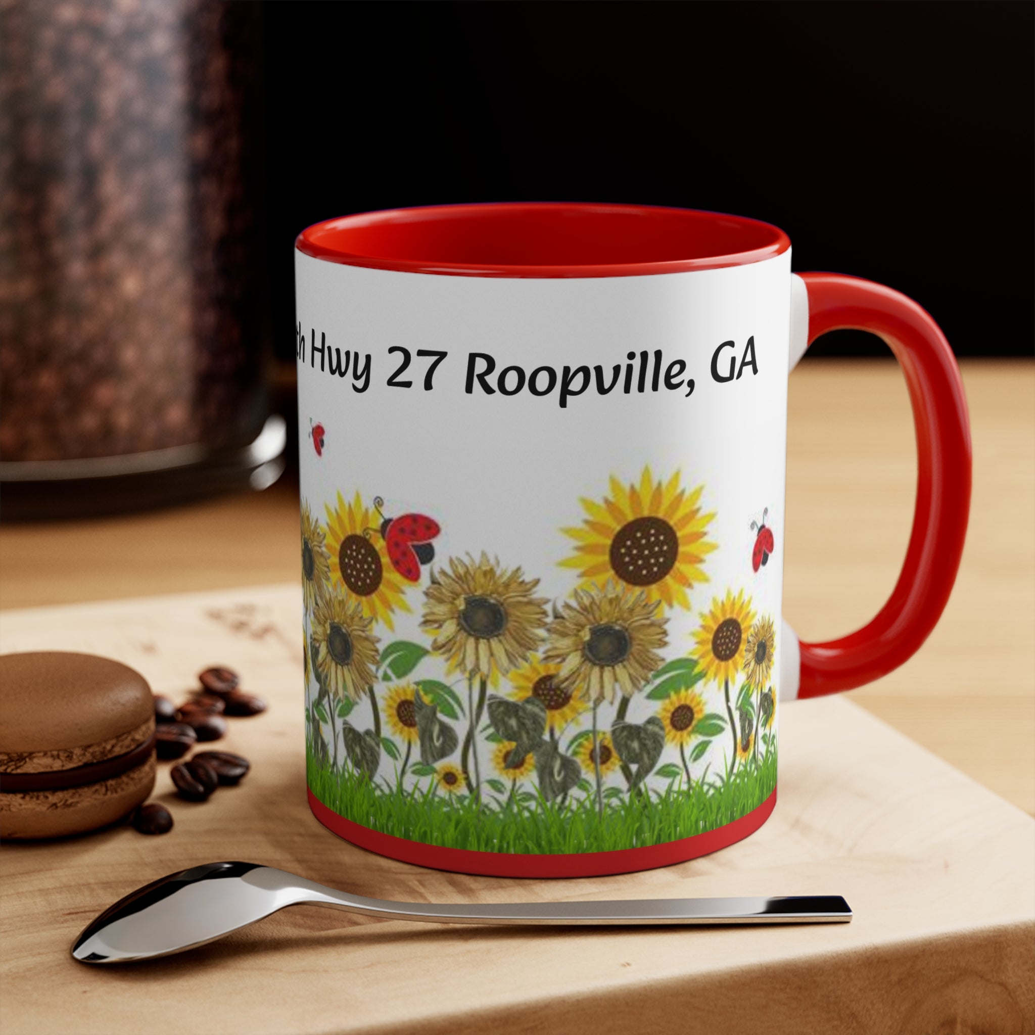 Sweet Potato House Mug, Roopville GA Local Collectible -Red