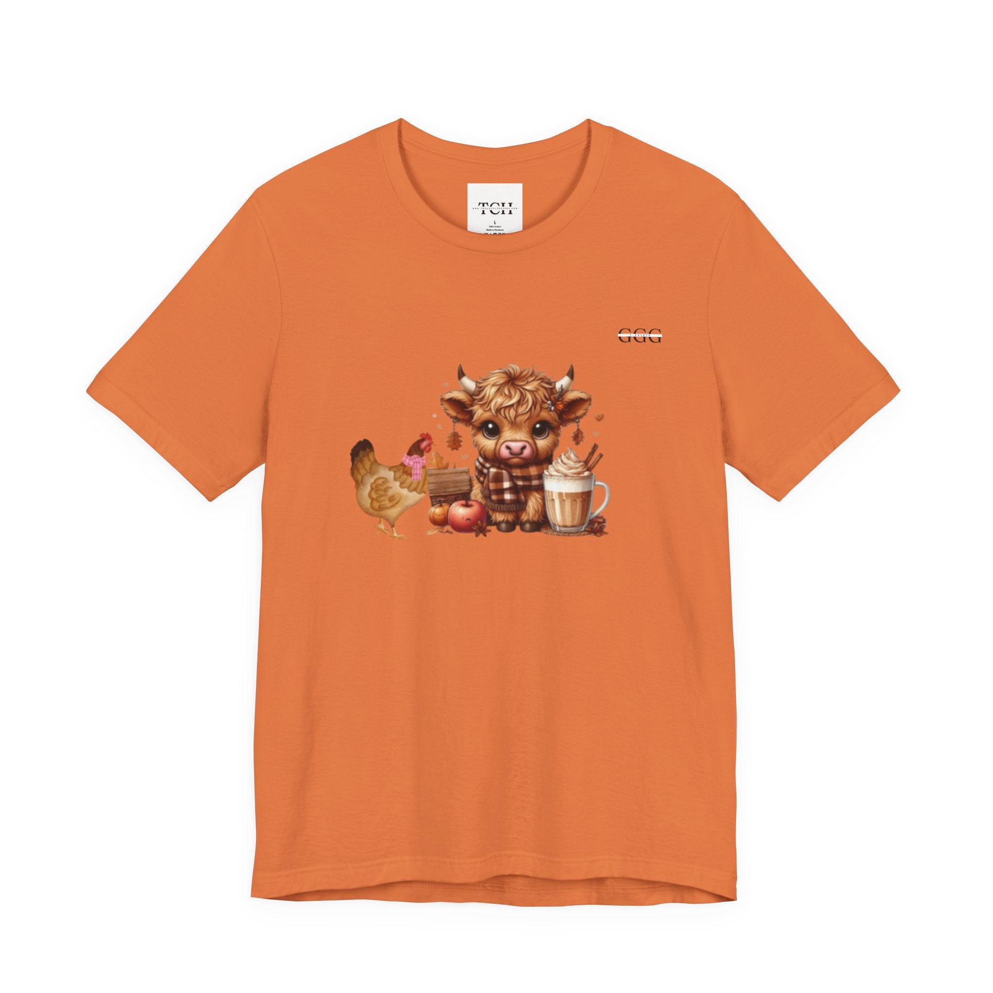 Adorable Farm Animal Tee, Cute Cow and Chicken T-Shirt, Animal Lover Gift, Funny Farm Shirt, Casual Everyday Wear