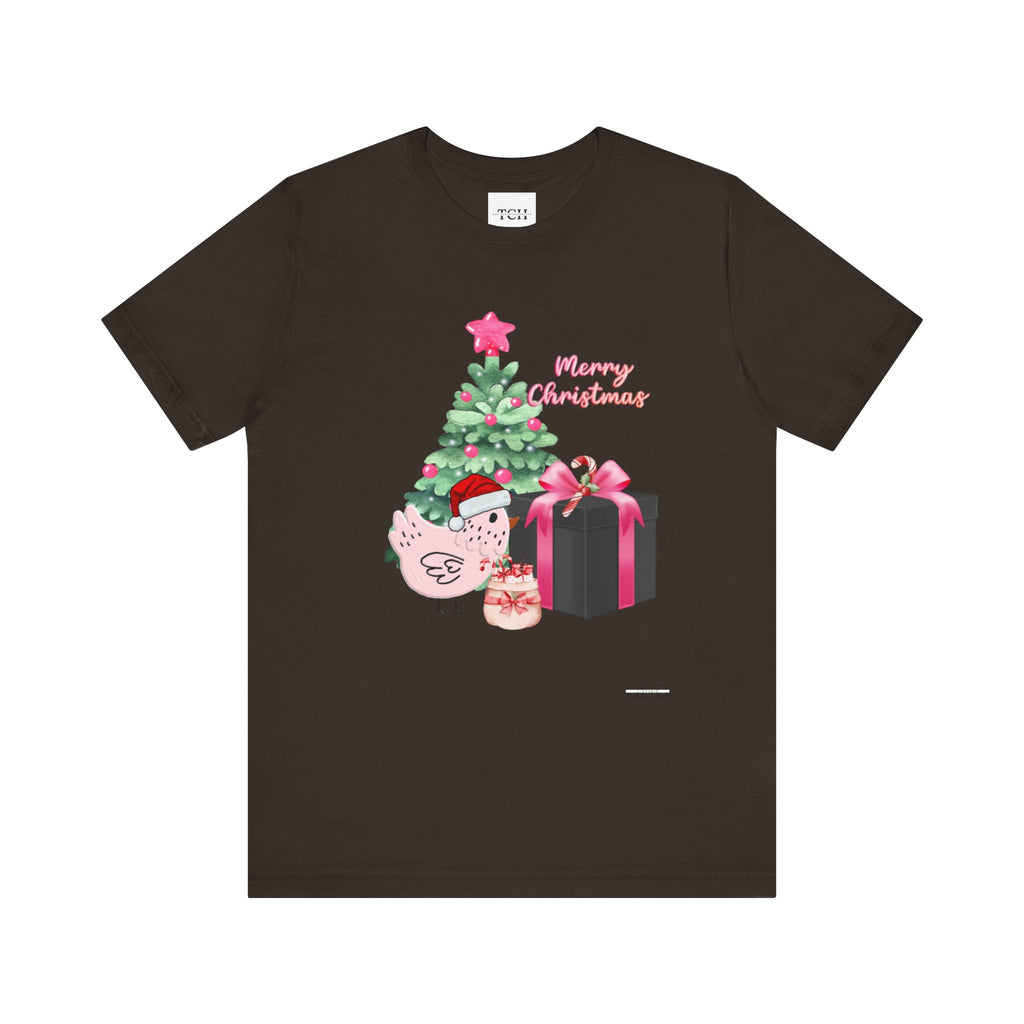 Pink Christmas Chick Tee, Merry Christmas Shirt